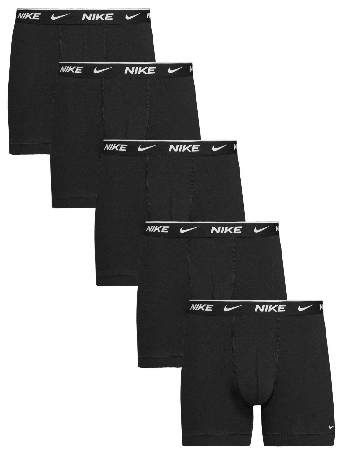 Image 1 of 4 of Nike Cotton Stretch 5 Pack Boxer Brief - Black