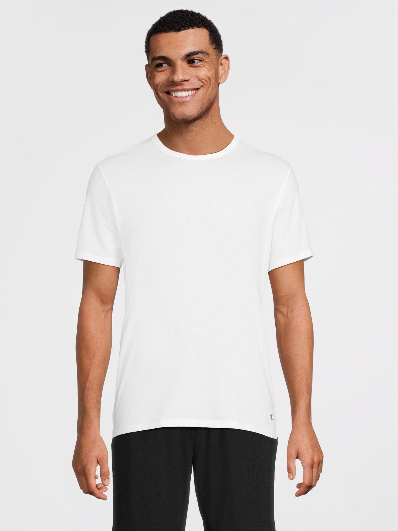  image of calvin-klein-loungewear-3-pack-microfibre-t-shirts-assorted