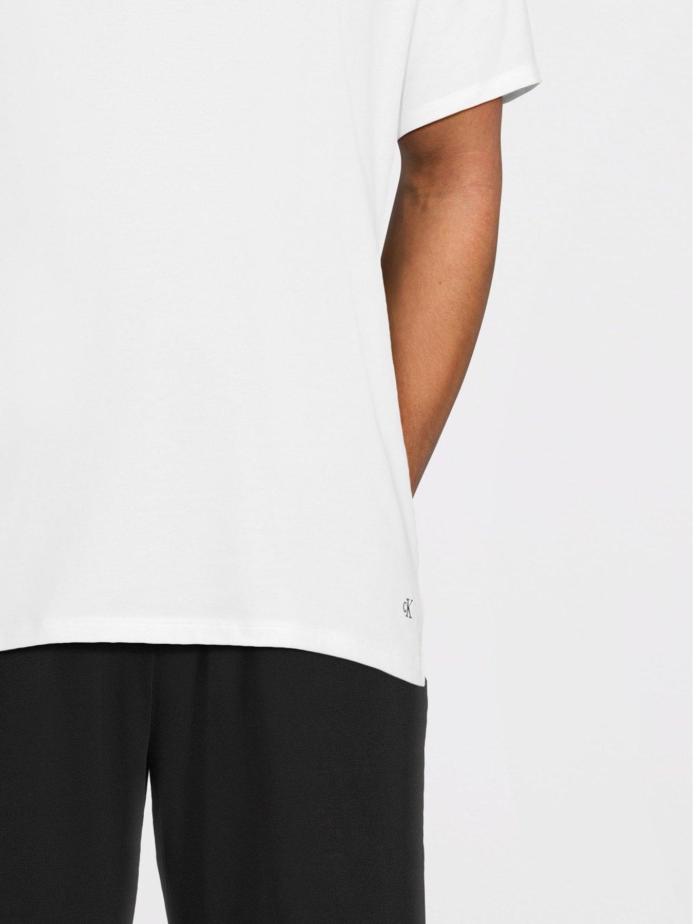  image of calvin-klein-loungewear-3-pack-microfibre-t-shirts-assorted