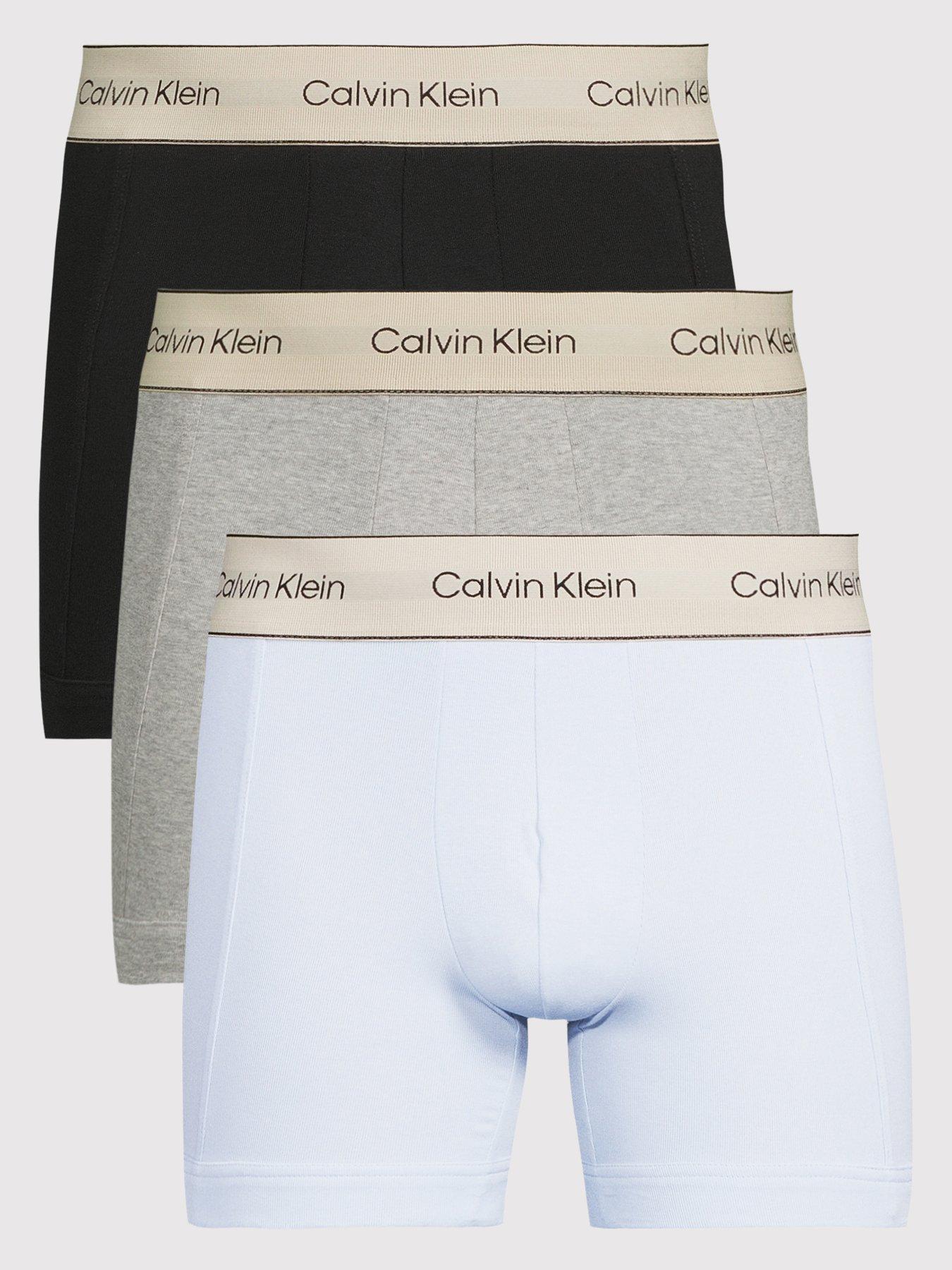 Calvin Klein Underwear 3 Pack Heritage Cotton Boxer Briefs - Assorted