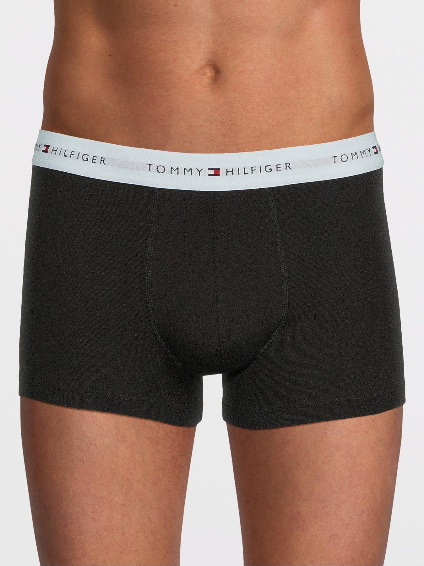 Image 2 of 3 of Tommy Hilfiger 3 Pack Signature Cotton Essentials Trunks - Assorted