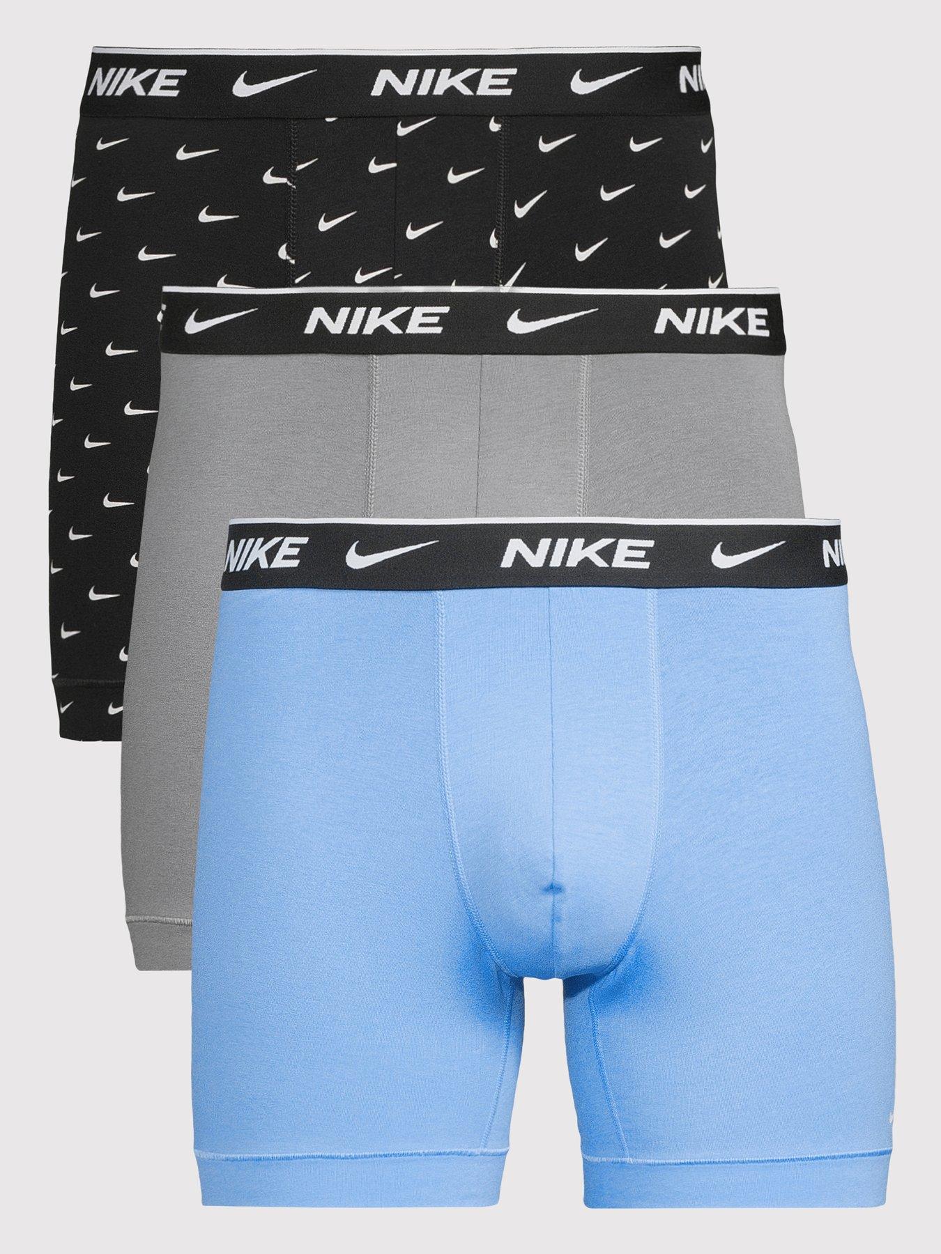 Nike Nike Cotton Stretch 3 Pack Boxer Brief - Black/multi
