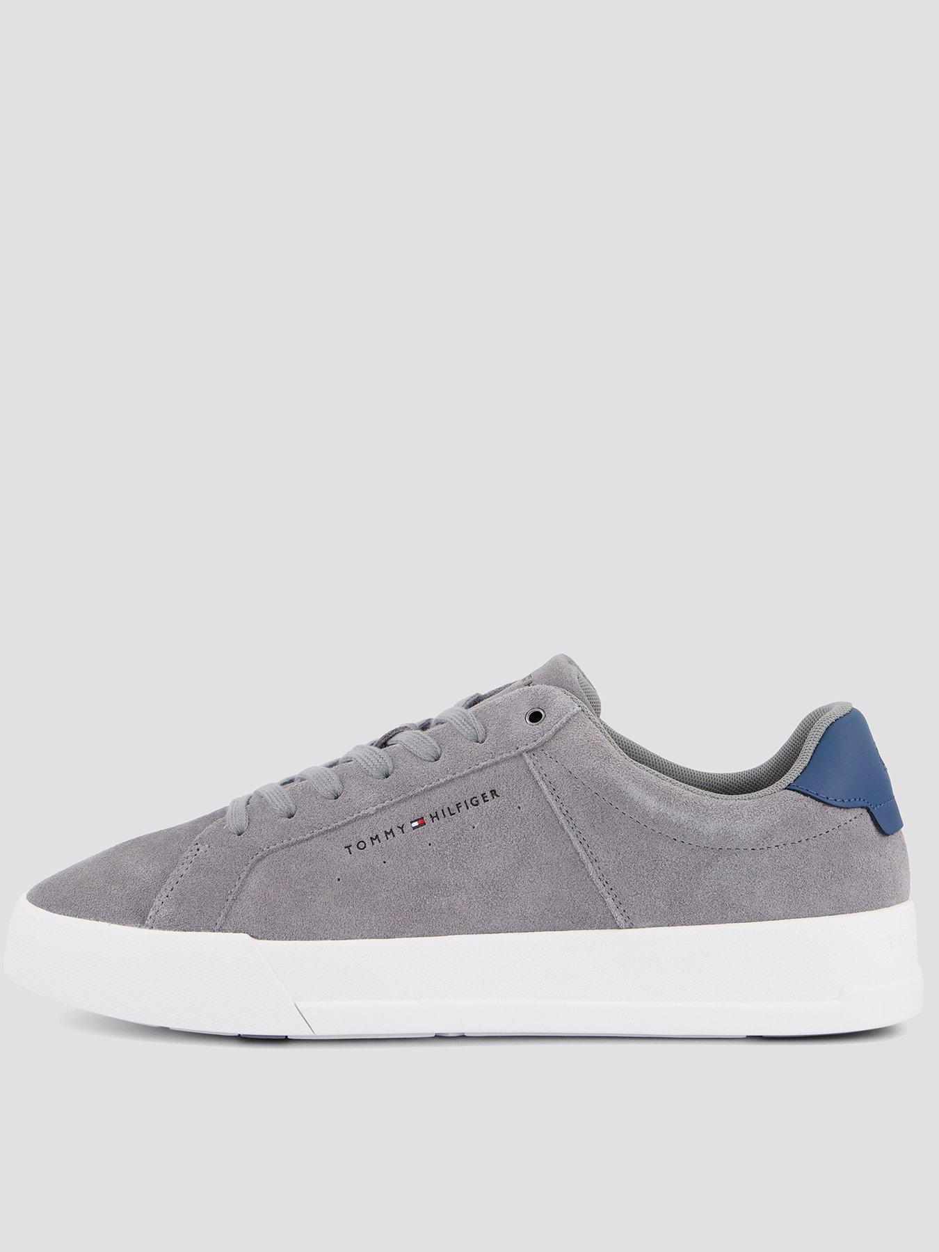 Tommy Hilfiger TH Court Suede Trainers - Grey