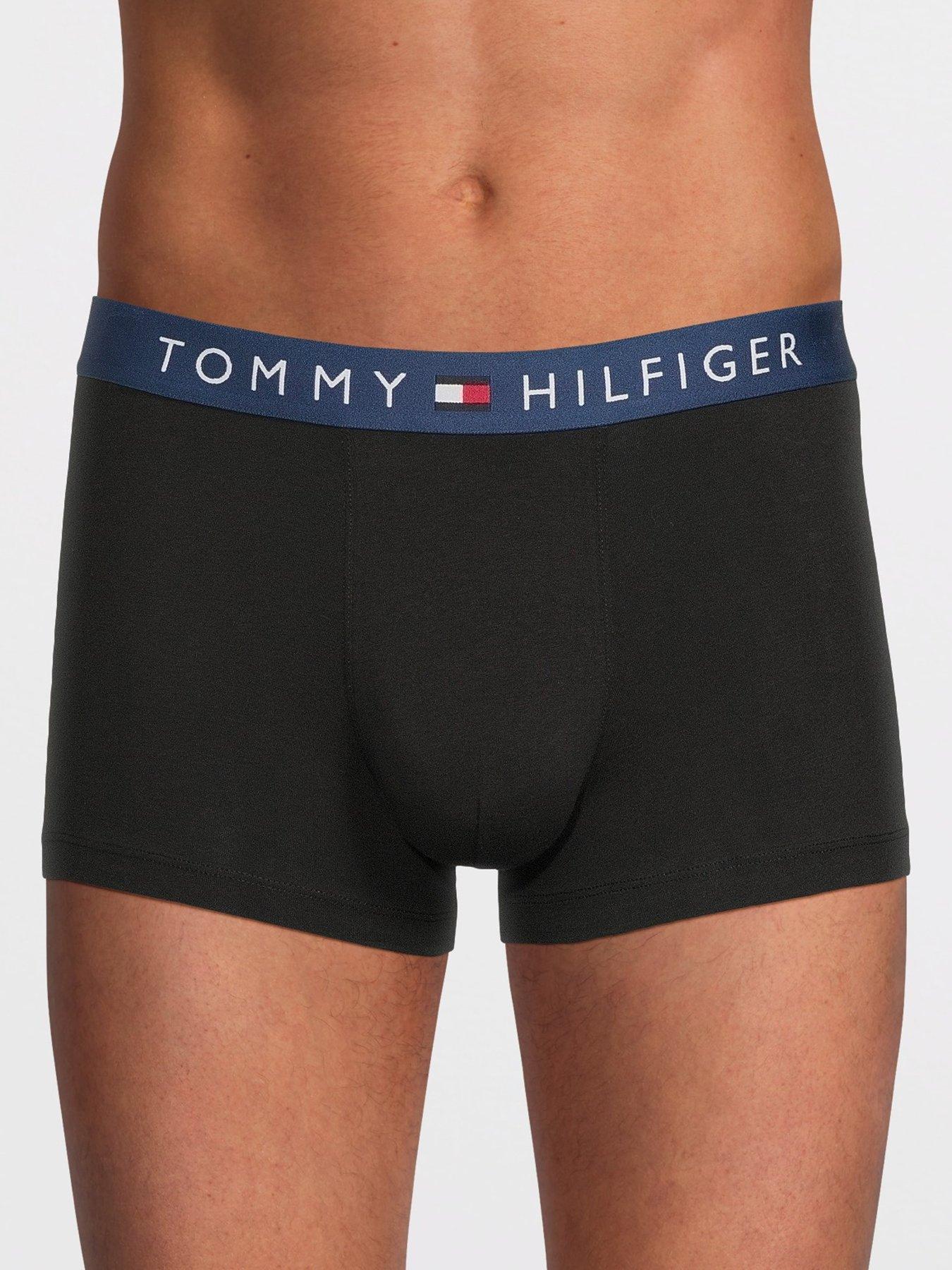 stillFront image of tommy-hilfiger-3-pack-everyday-essentials-trunks-black
