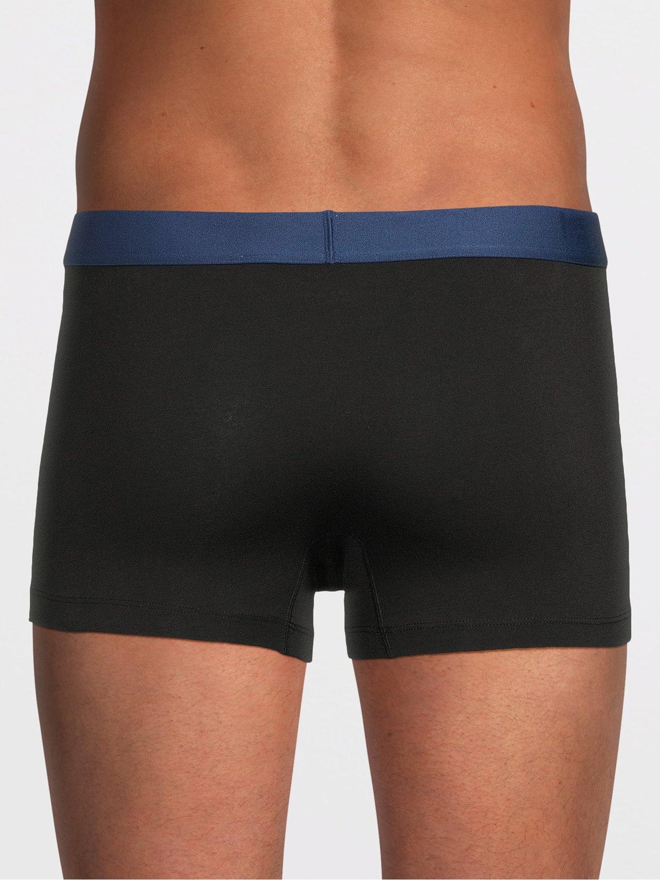  image of tommy-hilfiger-3-pack-everyday-essentials-trunks-black