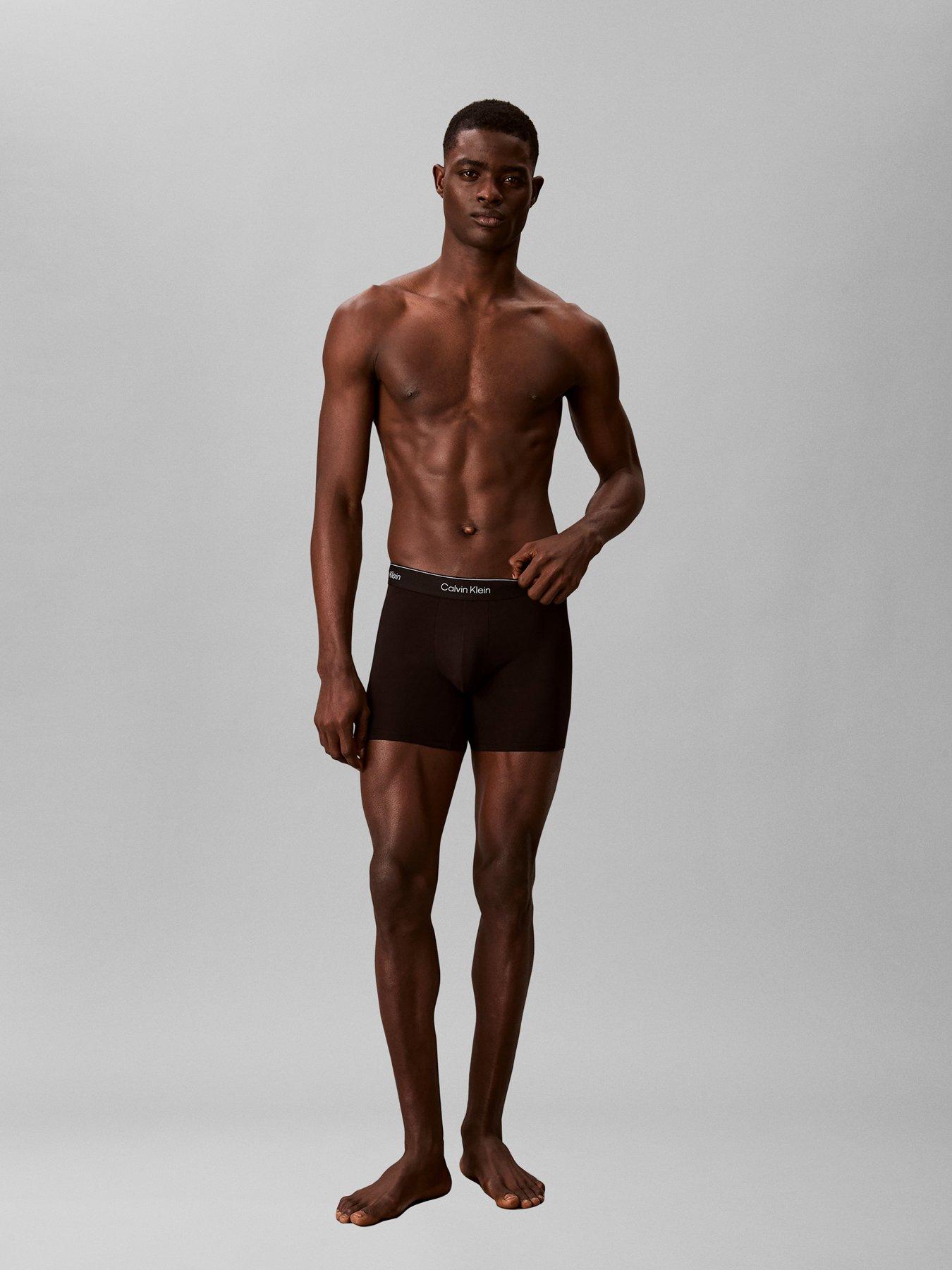 Image 5 of 5 of Calvin Klein Underwear Icon Cotton Stretch 3 Pack Boxer Brief - Black
