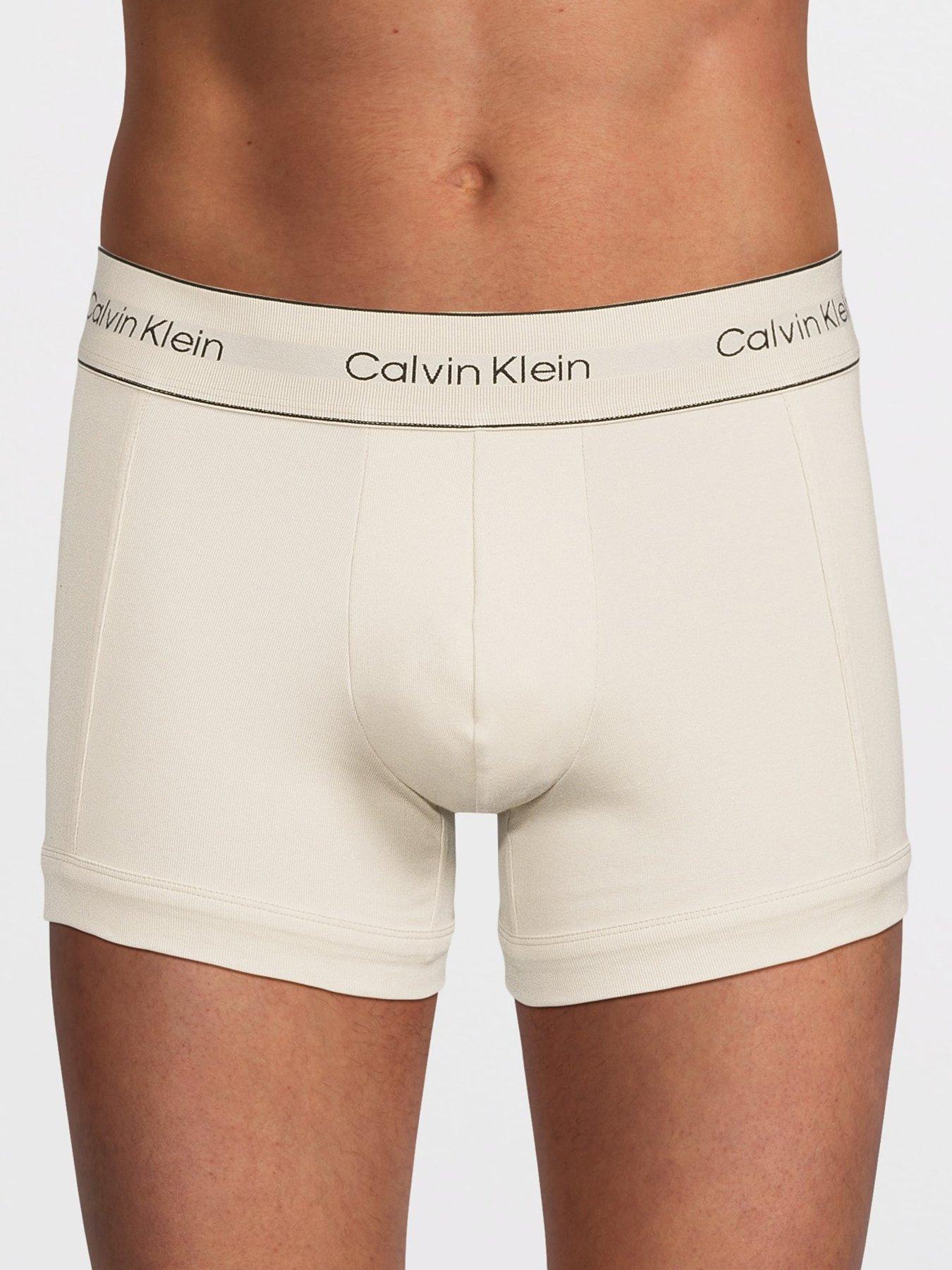 Image 2 of 3 of Calvin Klein Underwear 3 Pack Heritage Cotton Trunks - Assorted