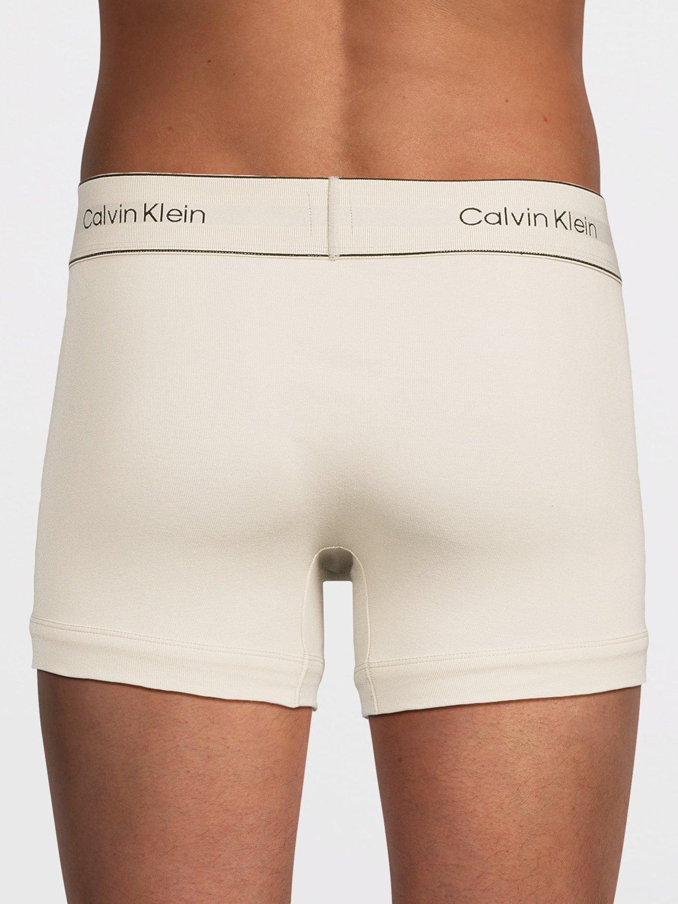 Image 3 of 3 of Calvin Klein Underwear 3 Pack Heritage Cotton Trunks - Assorted