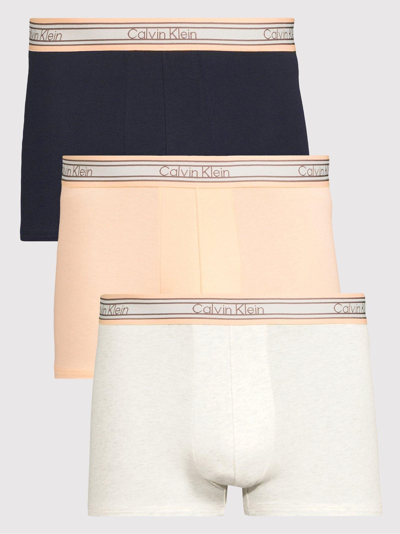 Calvin Klein Underwear 3 Pack Retro Stripe Trunks - Assorted