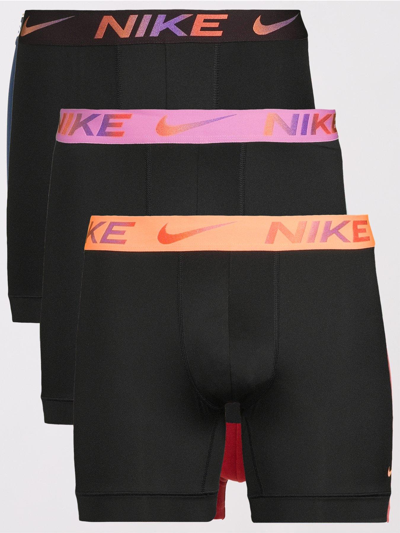 Image 1 of 4 of Nike Micro 3 Pack Boxer Brief - Black/Multi