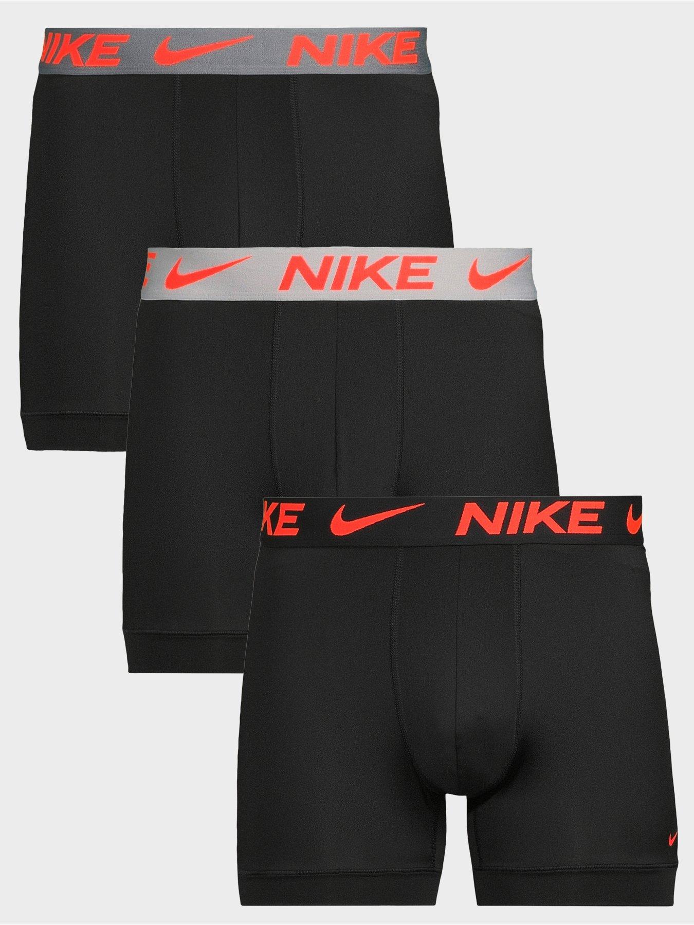 Image 1 of 3 of Nike Micro 3 Pack Boxer Brief - Black/Multi