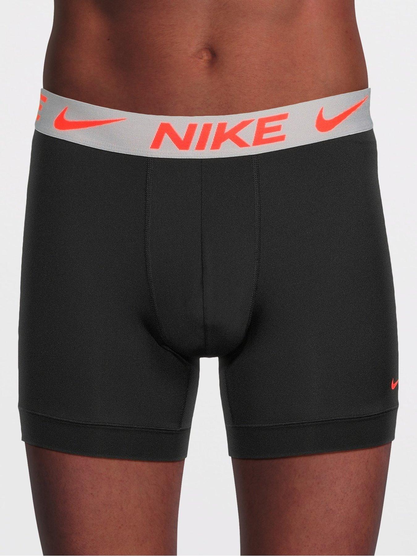 Image 2 of 3 of Nike Micro 3 Pack Boxer Brief - Black/Multi
