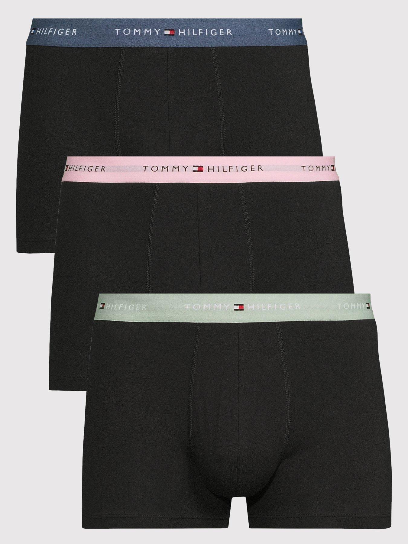  image of tommy-hilfiger-3-pack-signature-cotton-essentials-trunks-assorted