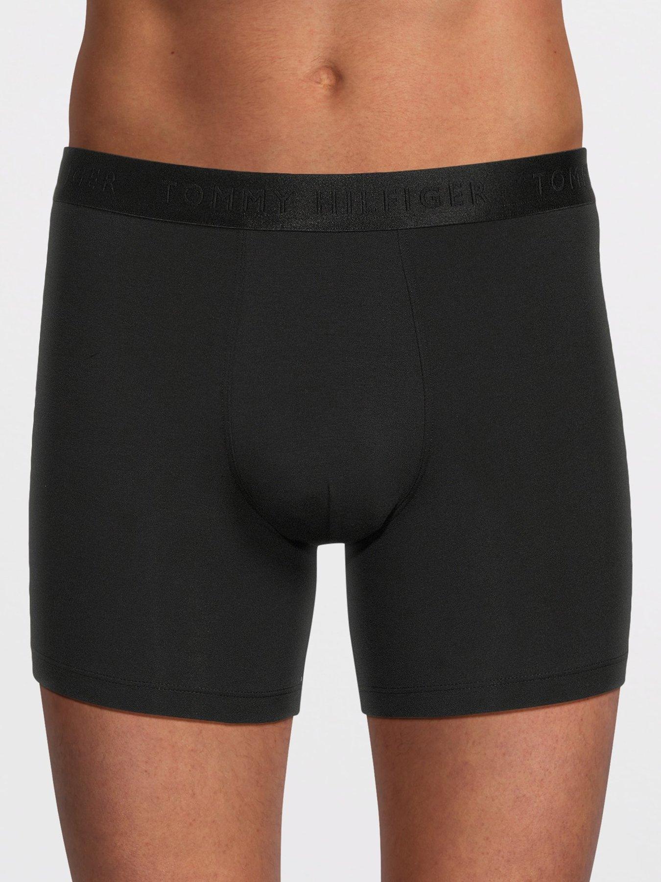 Image 2 of 4 of Tommy Hilfiger 3 Pck Everyday Luxe Model Boxer Briefs - Black
