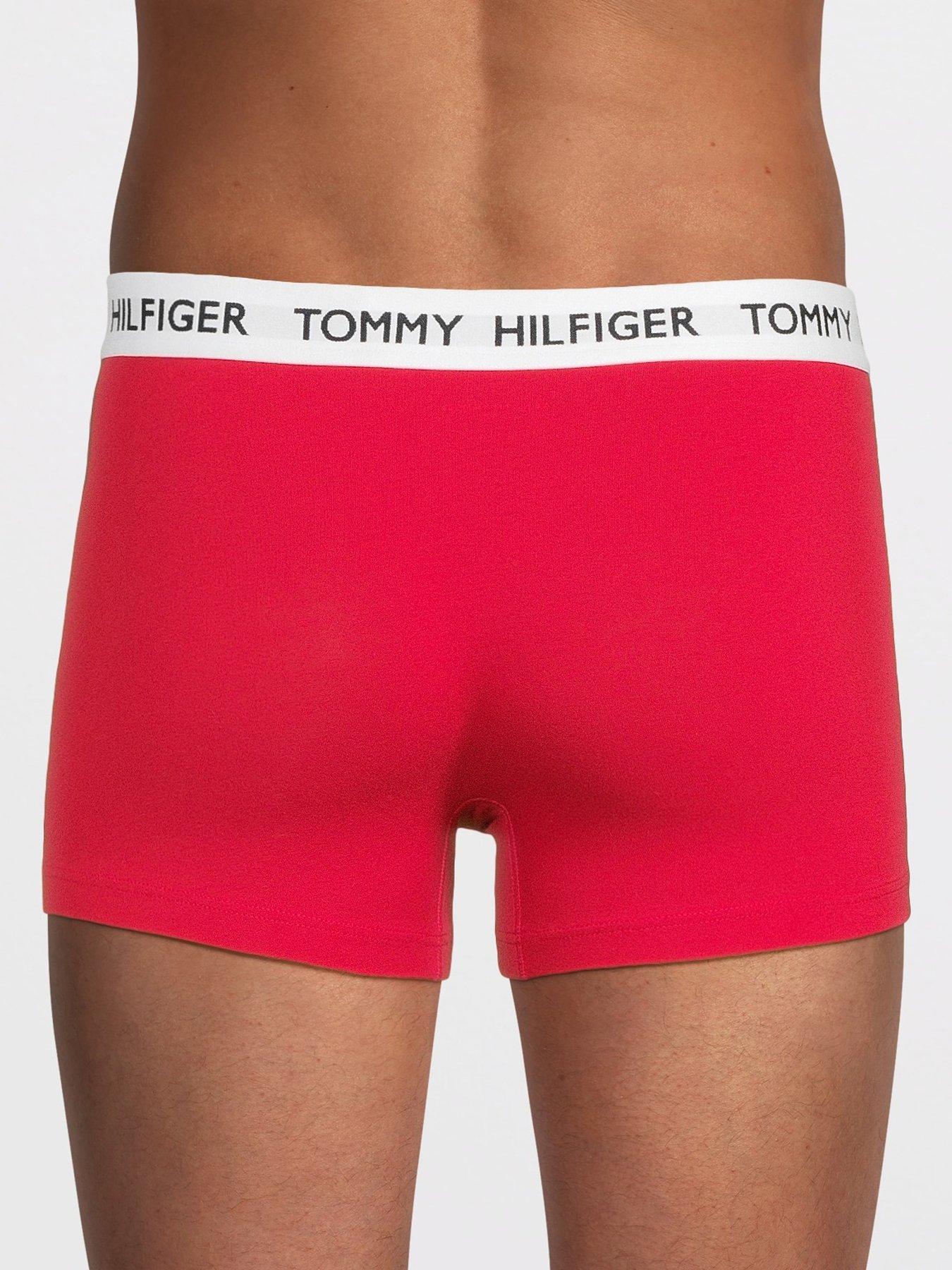  image of tommy-hilfiger-3-pack-heritage-cotton-badge-trunks-assorted