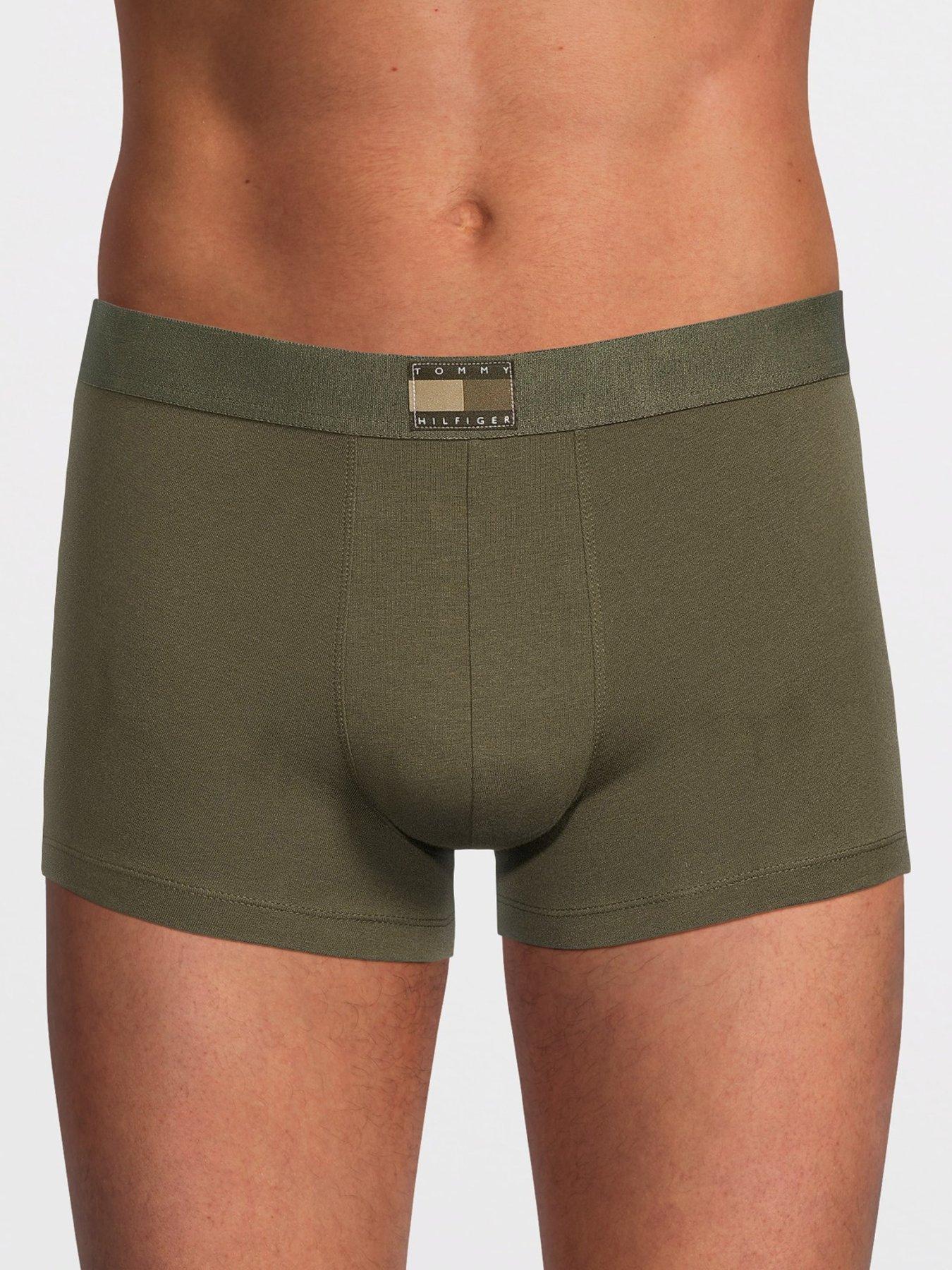 Image 2 of 3 of Tommy Hilfiger 3 Pack Heritage Tonal Flag Trunks - Assorted