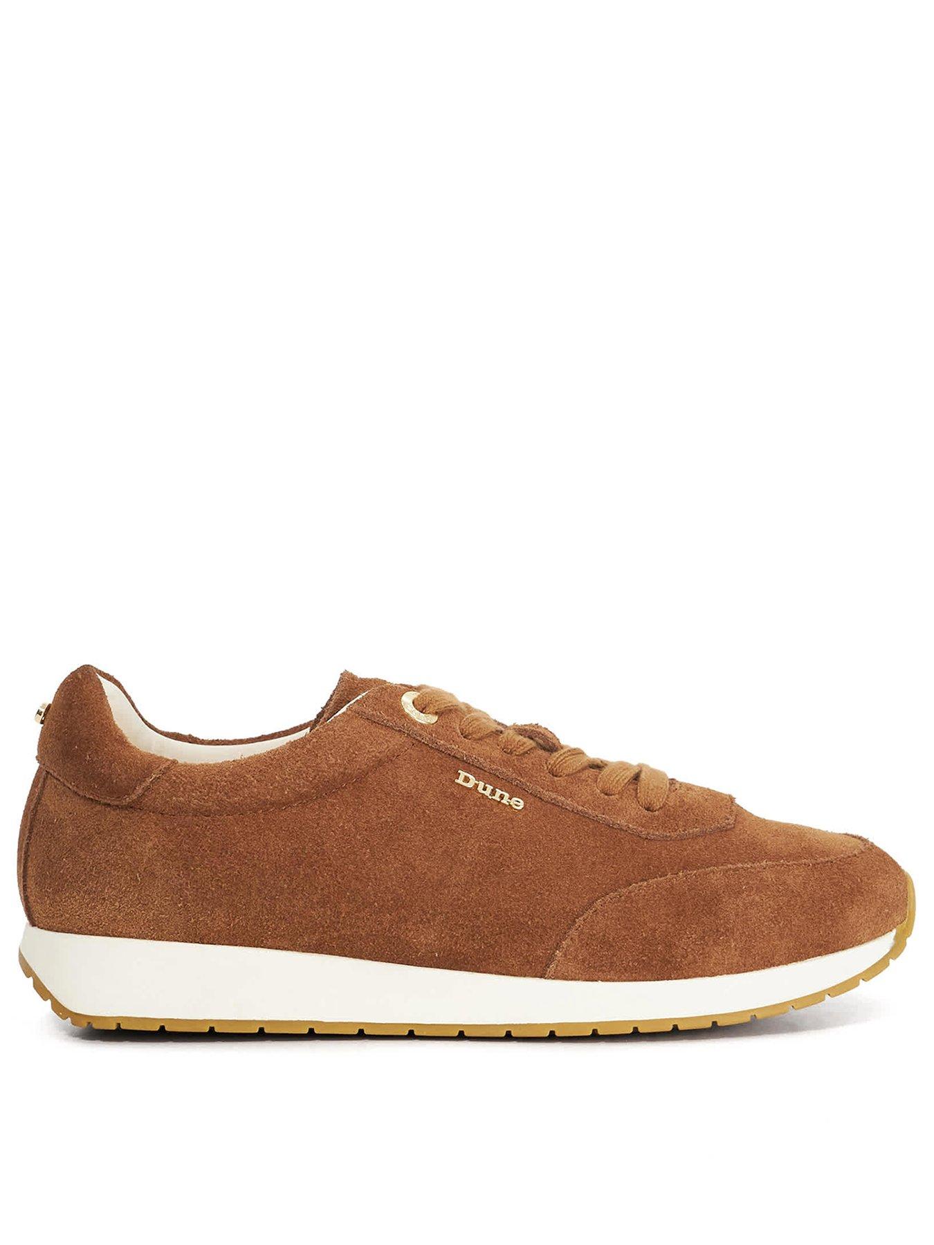  image of dune-london-ettah-slim-sole-runner-brown