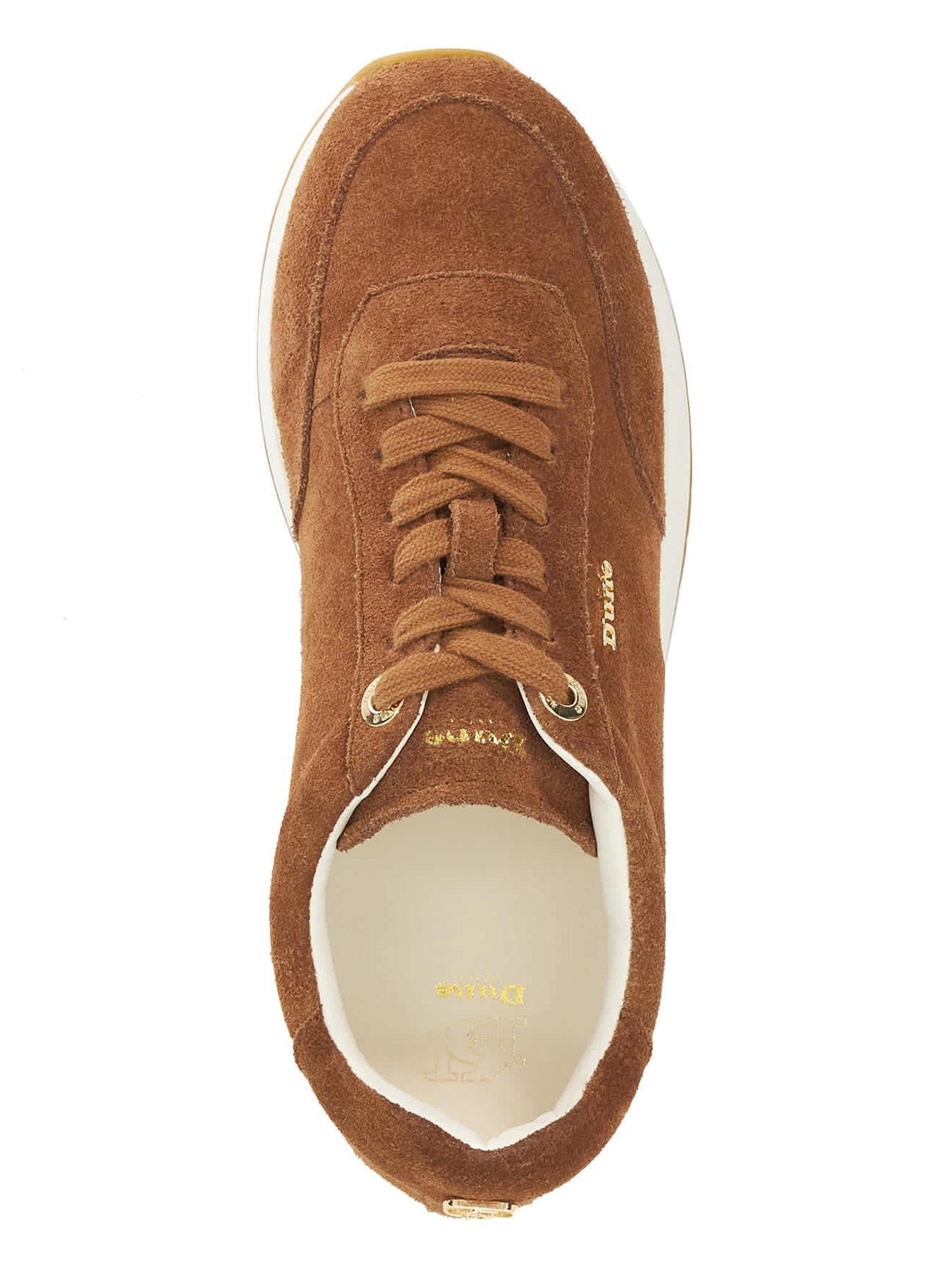 image of dune-london-ettah-slim-sole-runner-brown