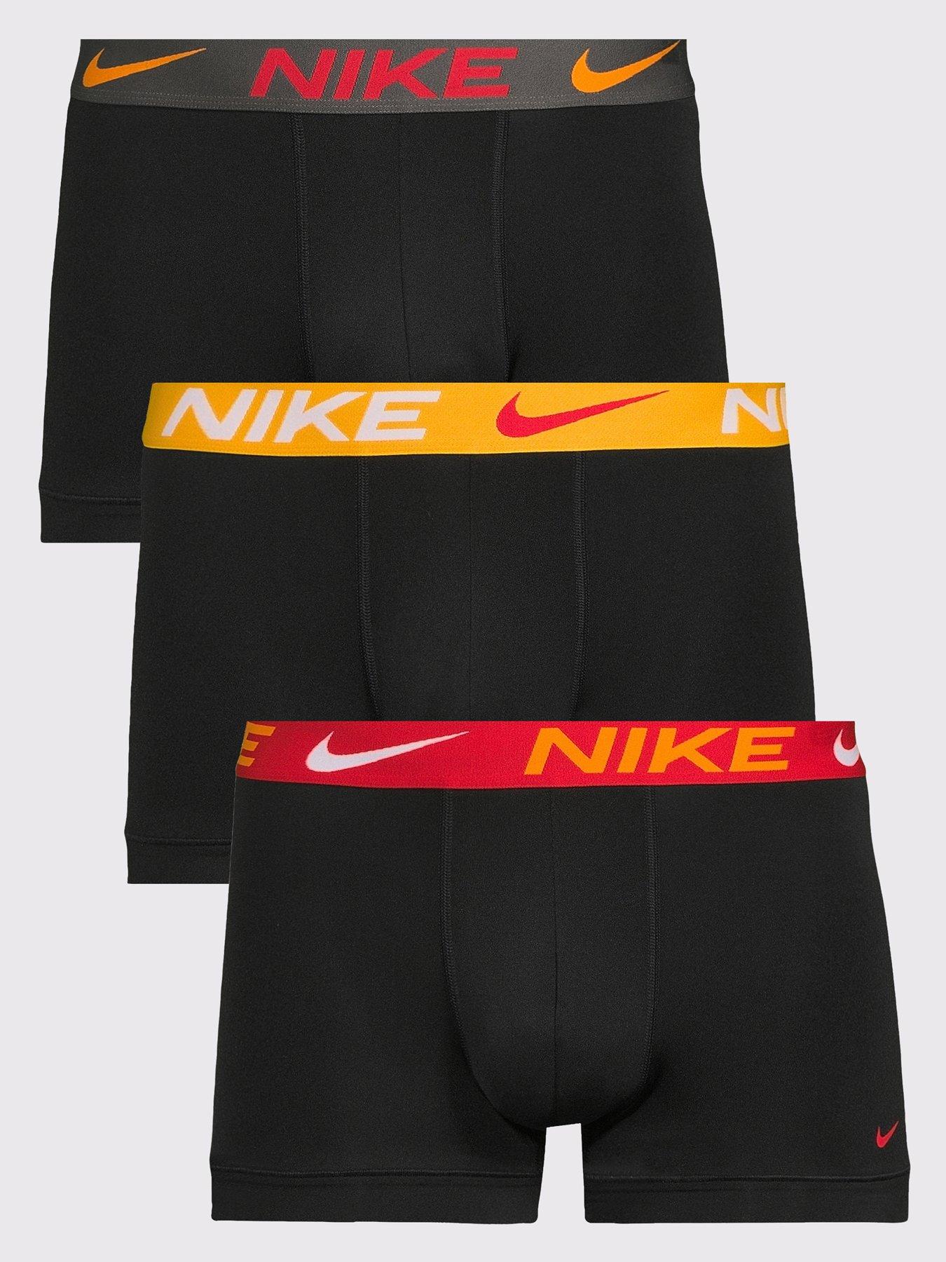 Image 1 of 3 of Nike Micro 3 Pack Trunks - Black/Multi