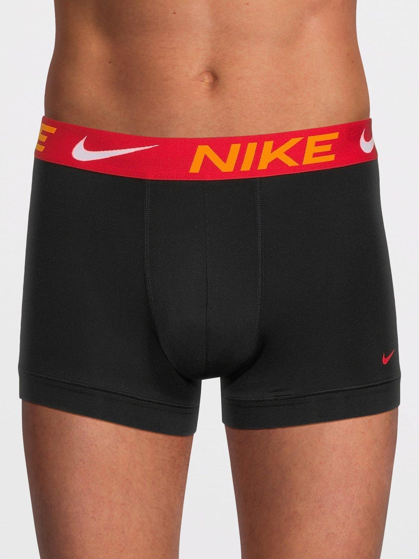 Image 2 of 3 of Nike Micro 3 Pack Trunks - Black/Multi