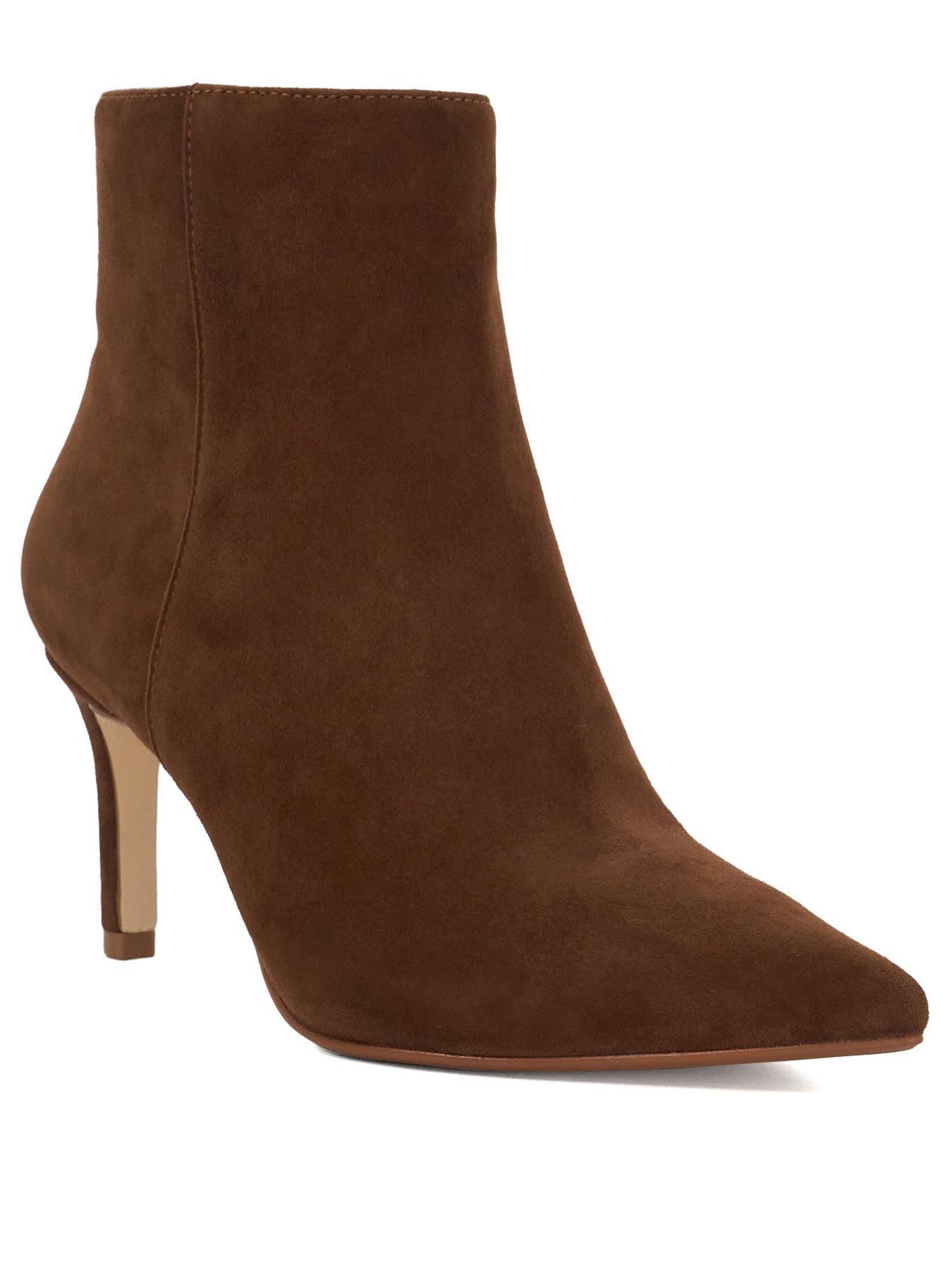 Image 3 of 6 of Dune London Obsessively Point Heel Boots - Brown