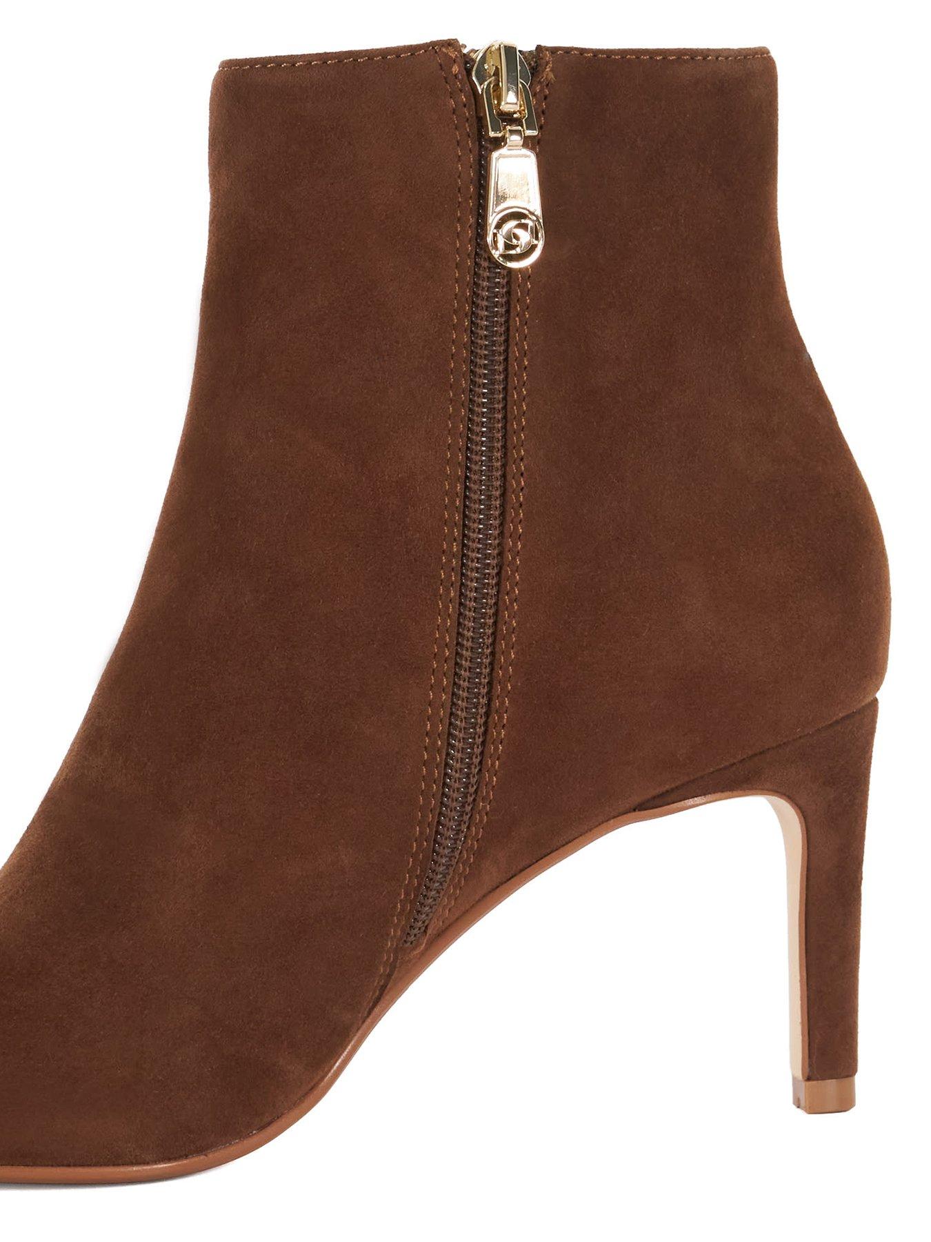 Image 6 of 6 of Dune London Obsessively Point Heel Boots - Brown