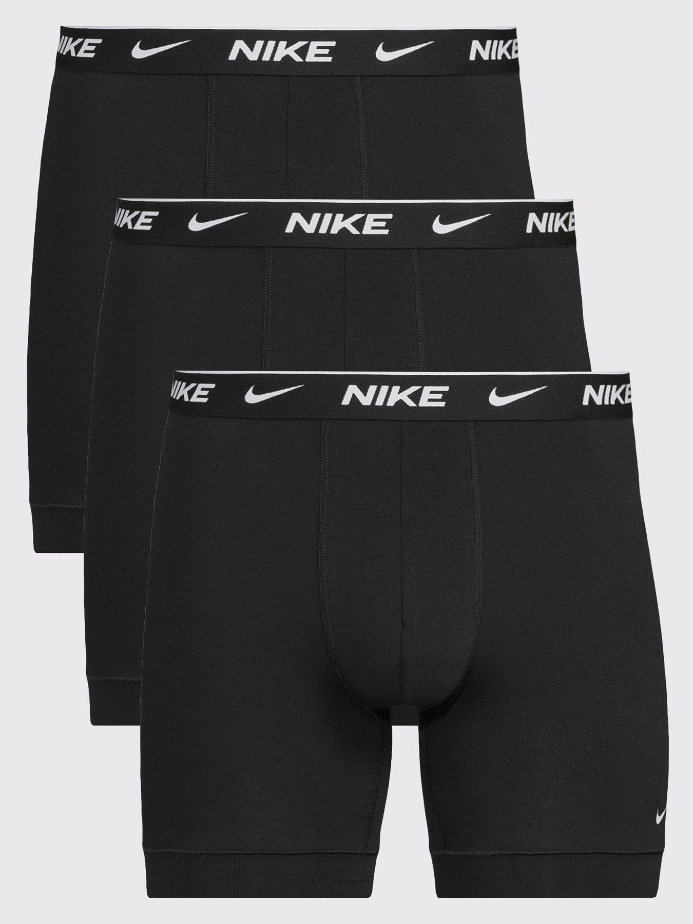 Image 1 of 4 of Nike Cotton Stretch 3 Pack Boxer Brief - Black