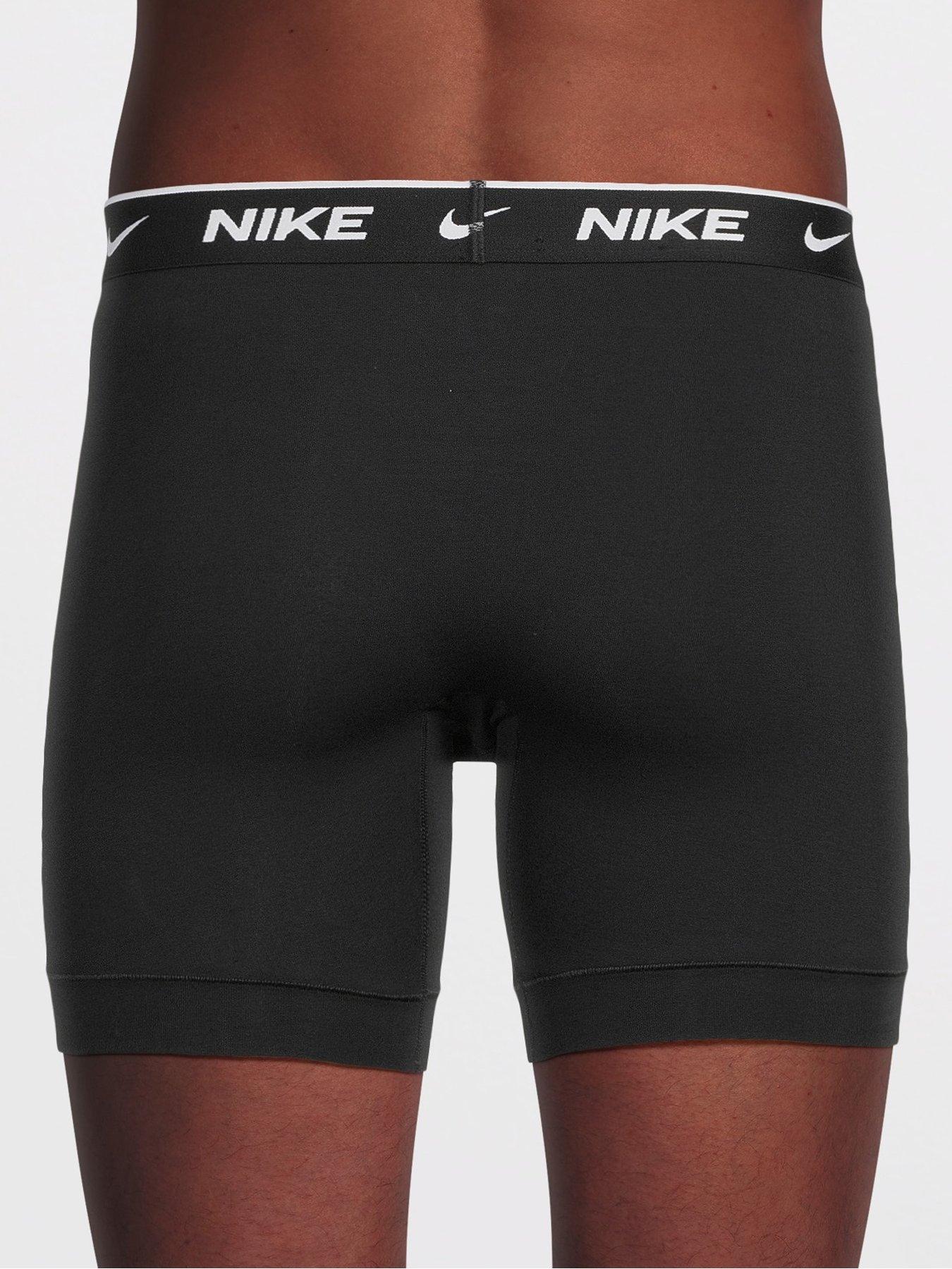 Image 3 of 4 of Nike Cotton Stretch 3 Pack Boxer Brief - Black