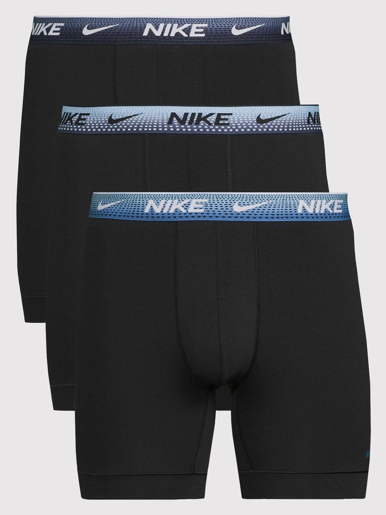 Nike Nike Cotton Stretch 3 Pack Boxer Brief - Black/multi