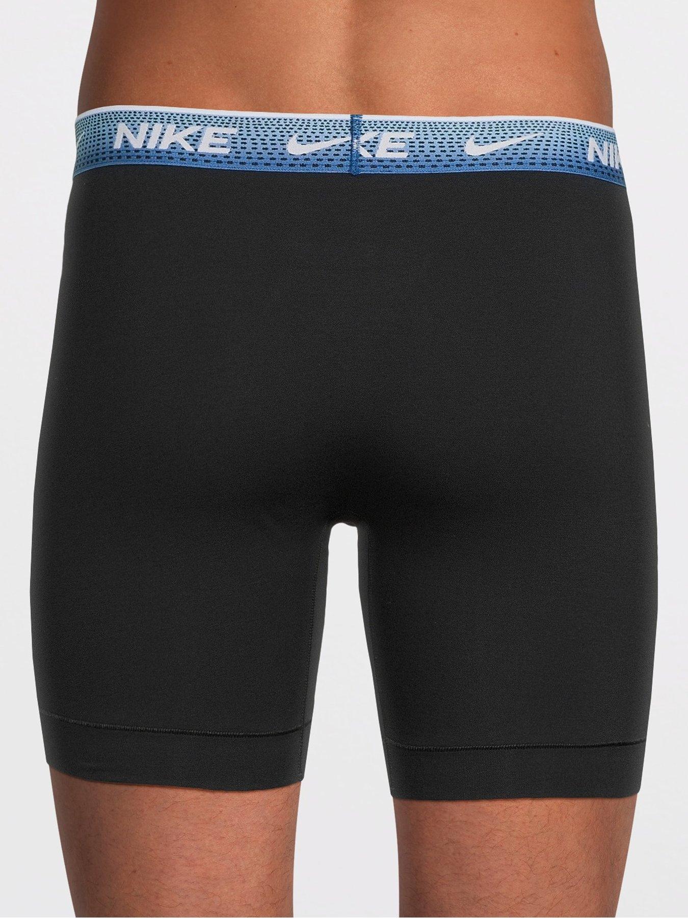 Image 3 of 4 of Nike Cotton Stretch 3 Pack Boxer Brief - Black
