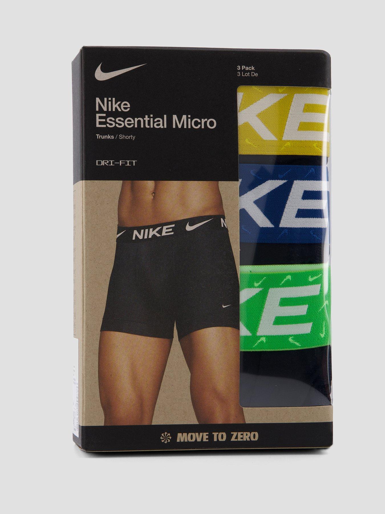 Image 4 of 4 of Nike Micro 3 Pack Trunks - Black/Multi
