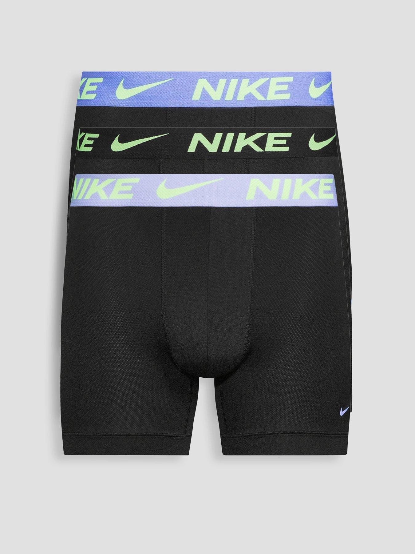 Image 1 of 4 of Nike Micro 3 Pack Boxer Brief - Black/Multi