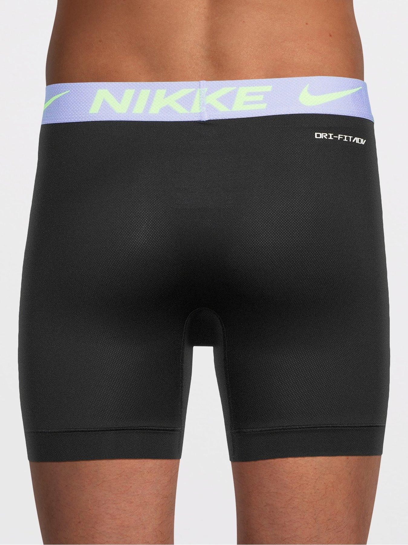 Image 3 of 4 of Nike Micro 3 Pack Boxer Brief - Black/Multi