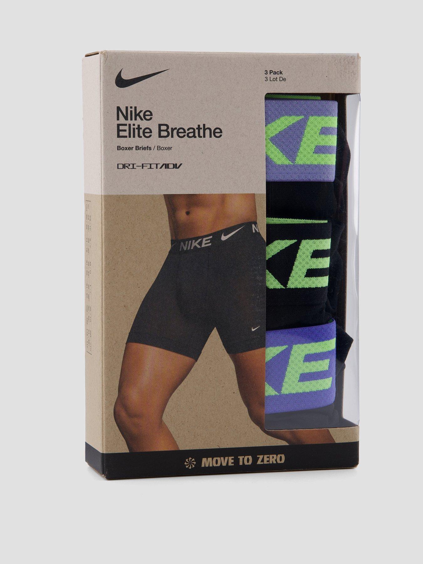 Image 4 of 4 of Nike Micro 3 Pack Boxer Brief - Black/Multi