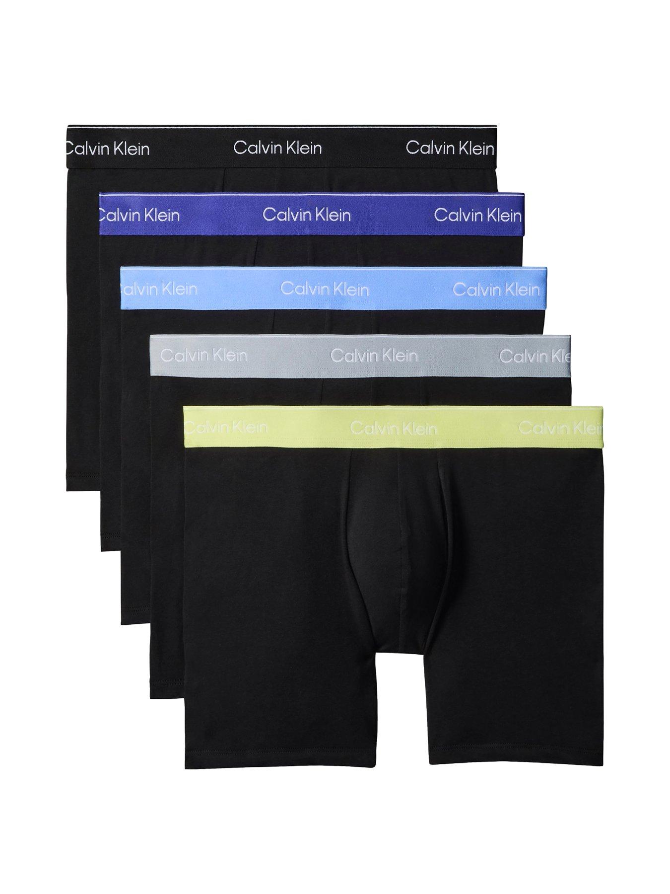 Image 1 of 1 of Calvin Klein Underwear Icon Cotton Stretch 5 Pack Boxer Brief - Black