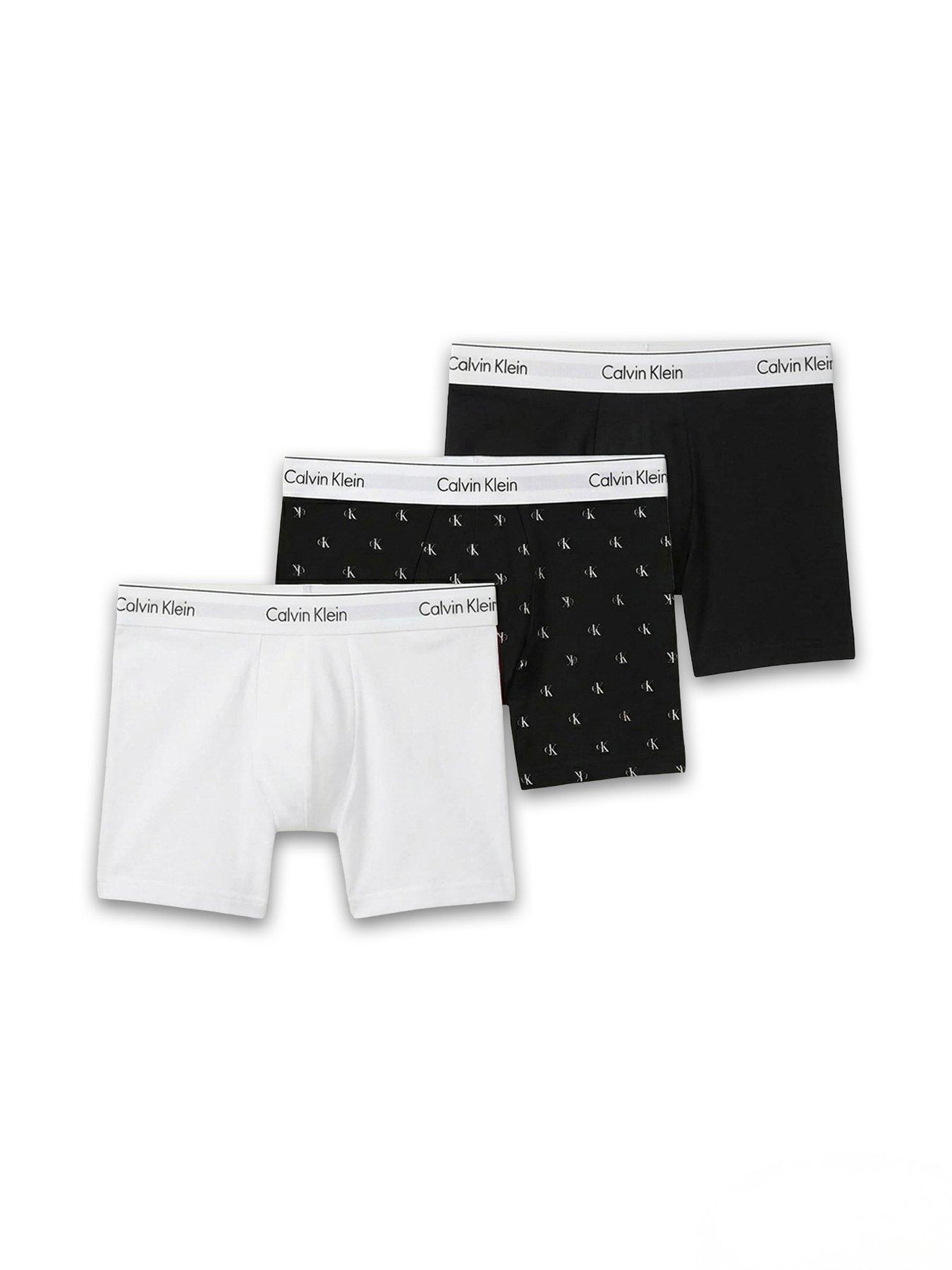 Image 1 of 1 of Calvin Klein Underwear Icon Cotton Stretch 3 Pack Boxer Brief - Assorted