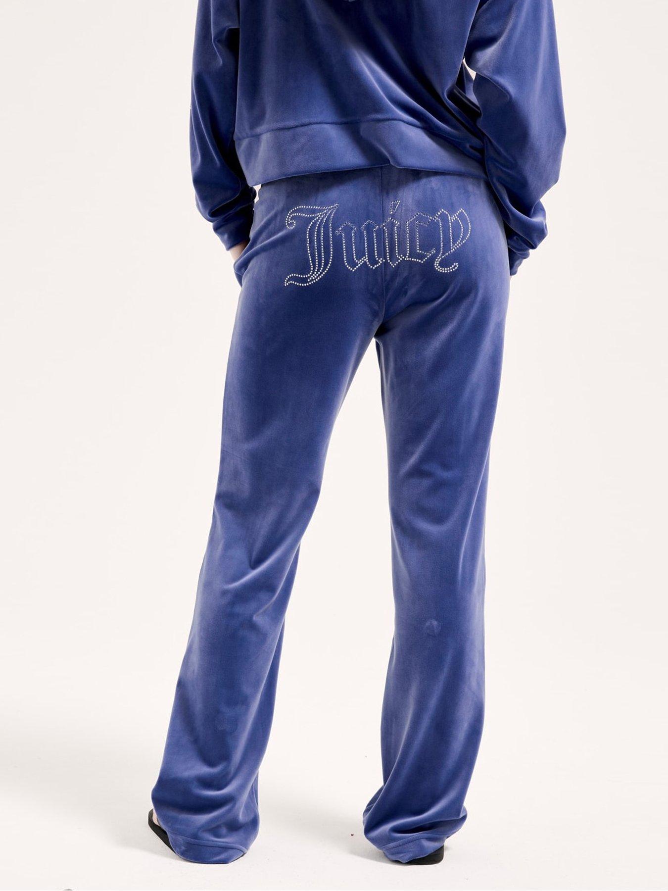 Image 2 of 6 of Juicy Couture Tina Outline Trackpants - Grey/blue