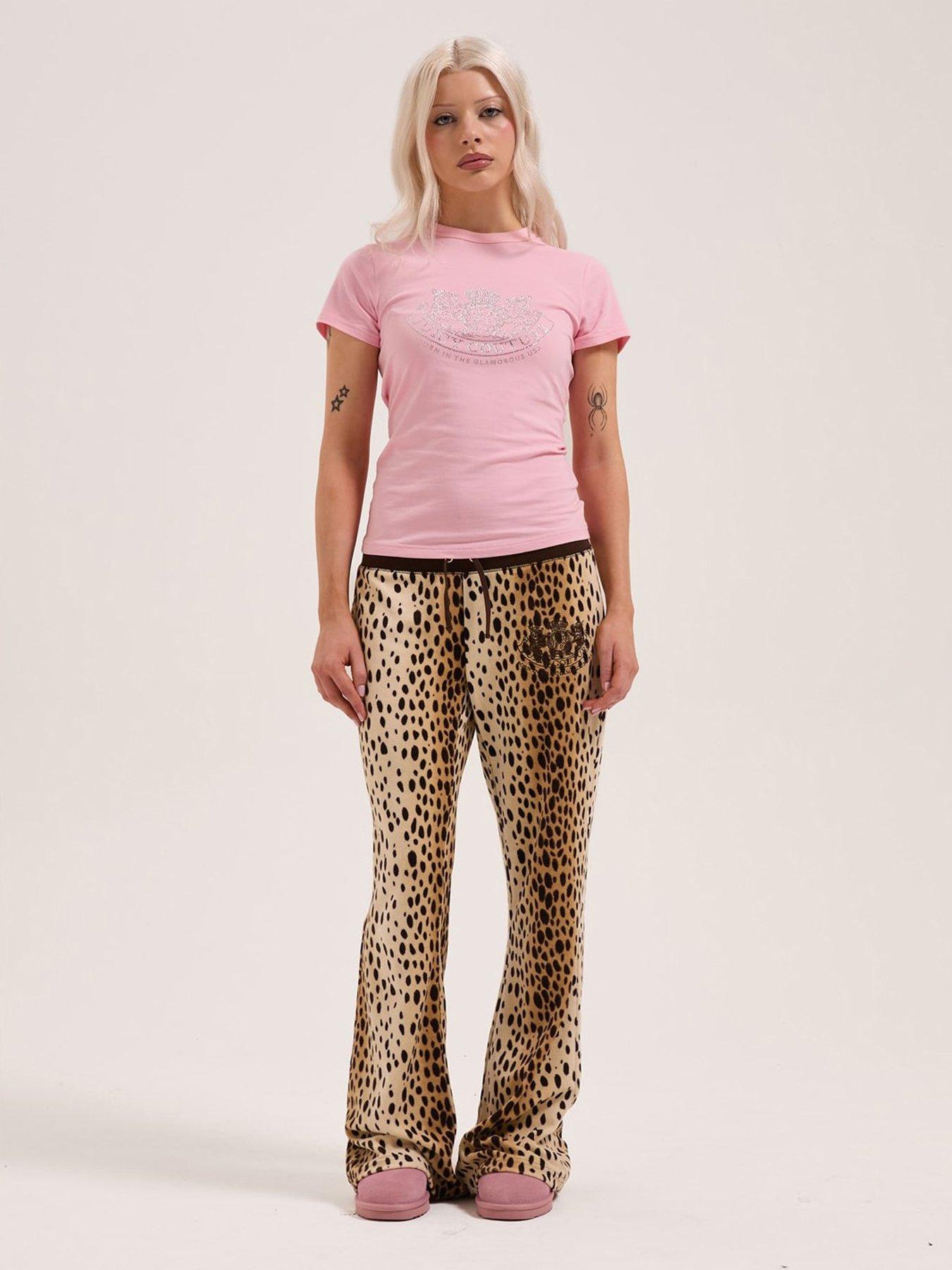  image of juicy-couture-dog-crest-hilton-t-shirt-almond-blossom