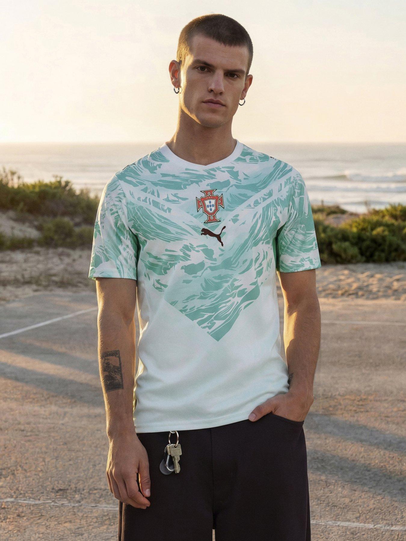 Puma Mens Portugal Away Replica Football Shirt - White