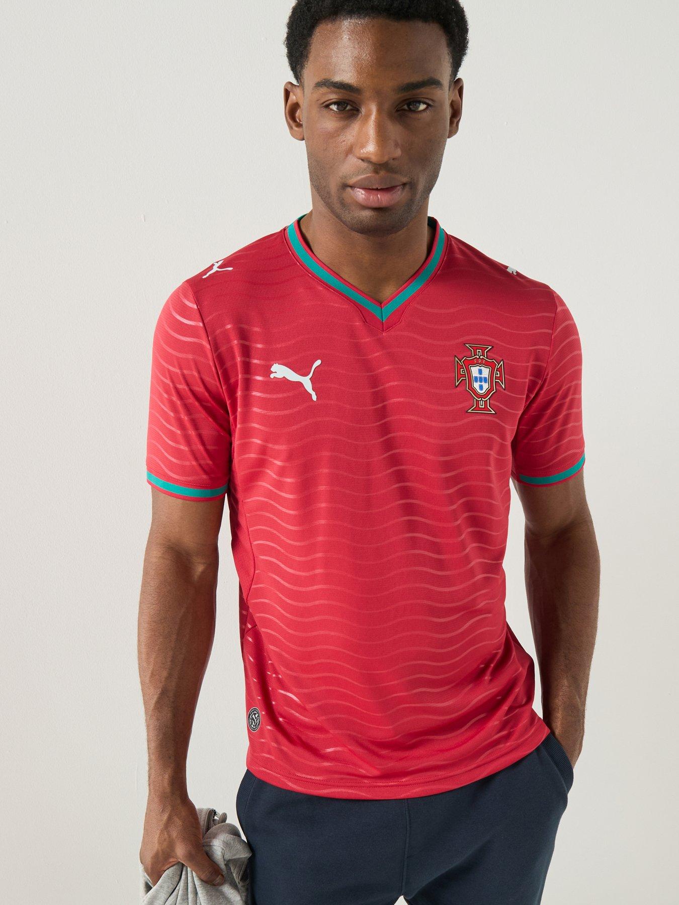 Puma Mens Portugal Home Replica Football Shirt - Red