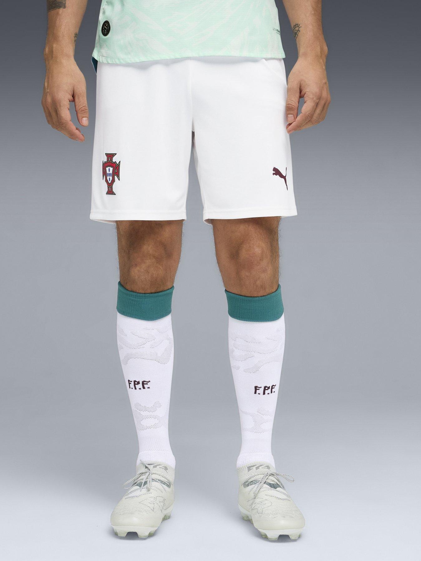 Puma Mens Portugal Away Replica Football Shorts - White