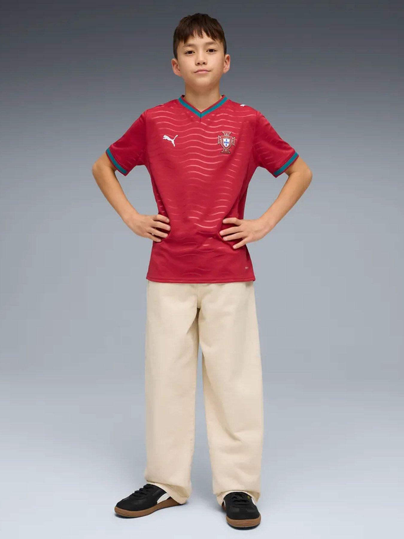 Puma Junior Portugal Home Replica Football Shirt - Red