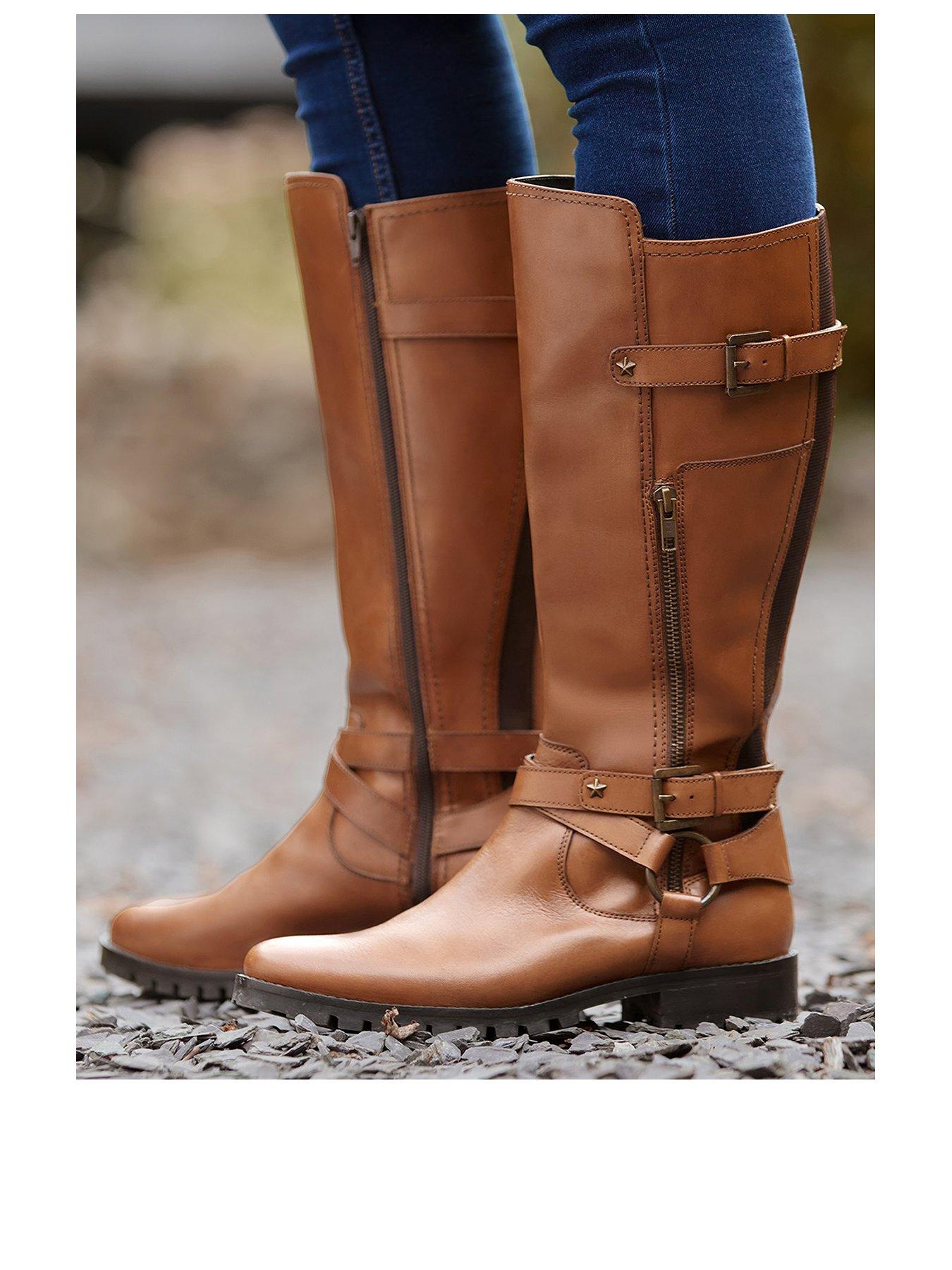 Image 2 of 6 of Joe Browns Victoria Leather Boots - Tan