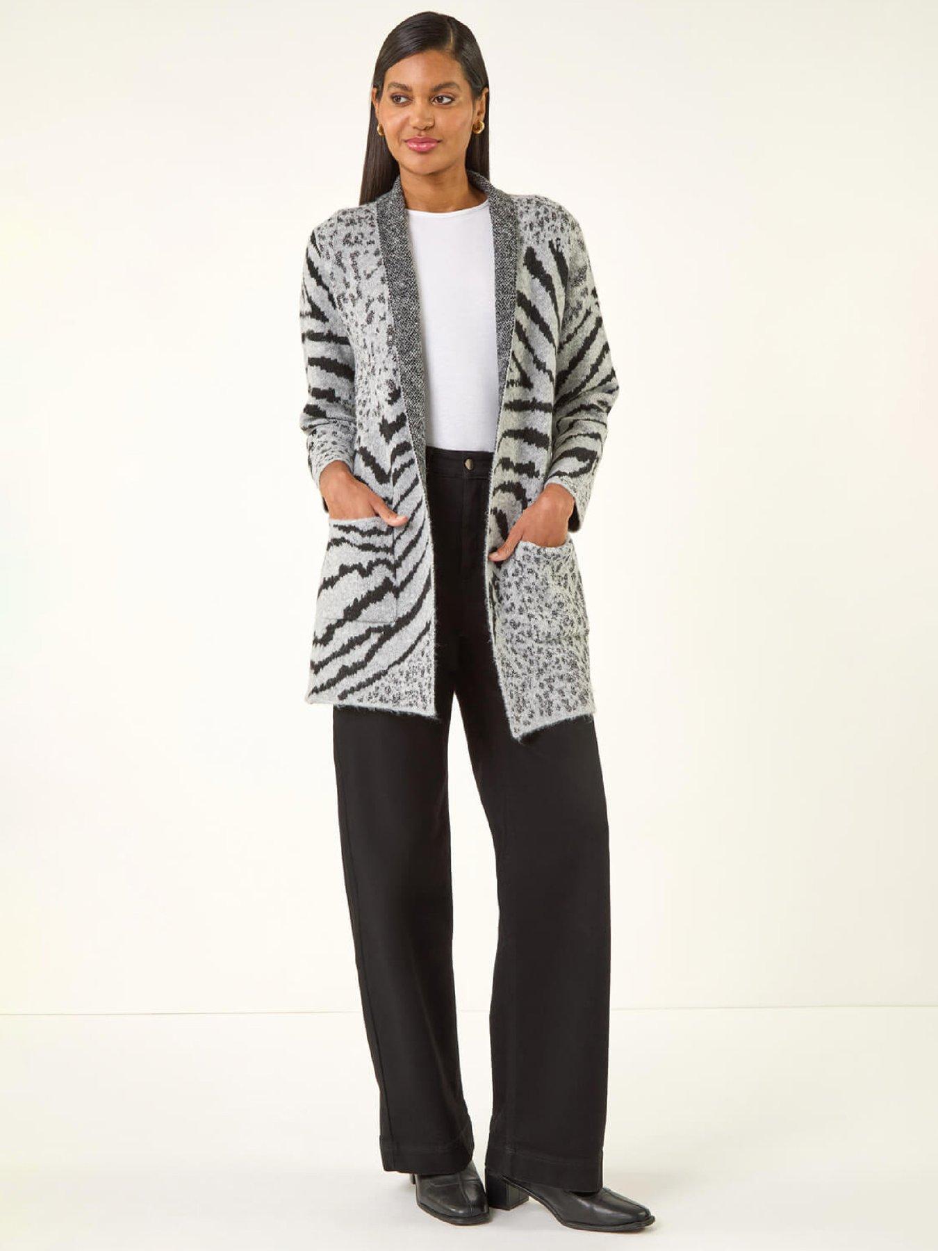  image of roman-multi-animal-print-soft-knit-cardigan