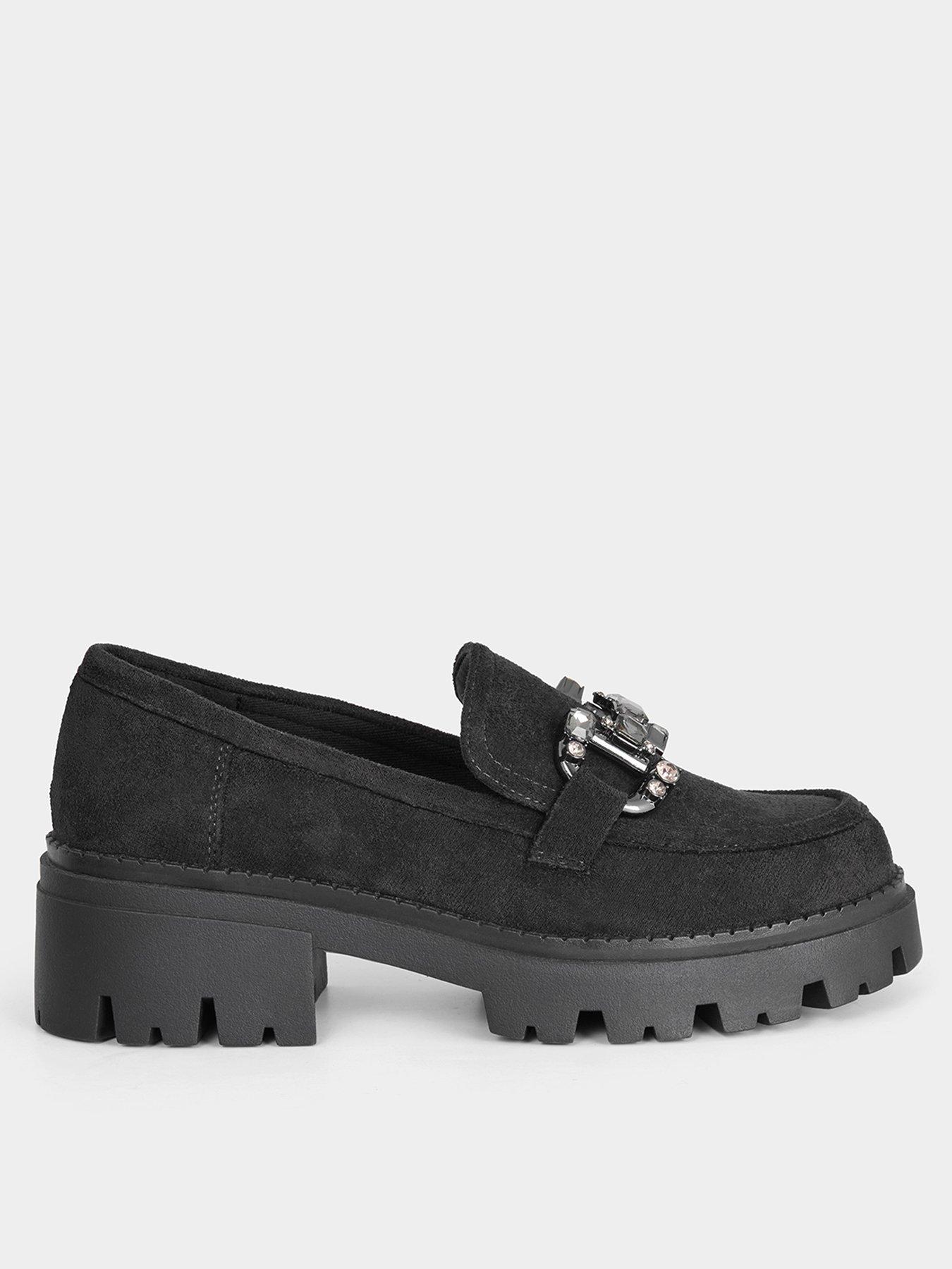 Joe Browns Juliet Buckle Chunky Loafers - Black