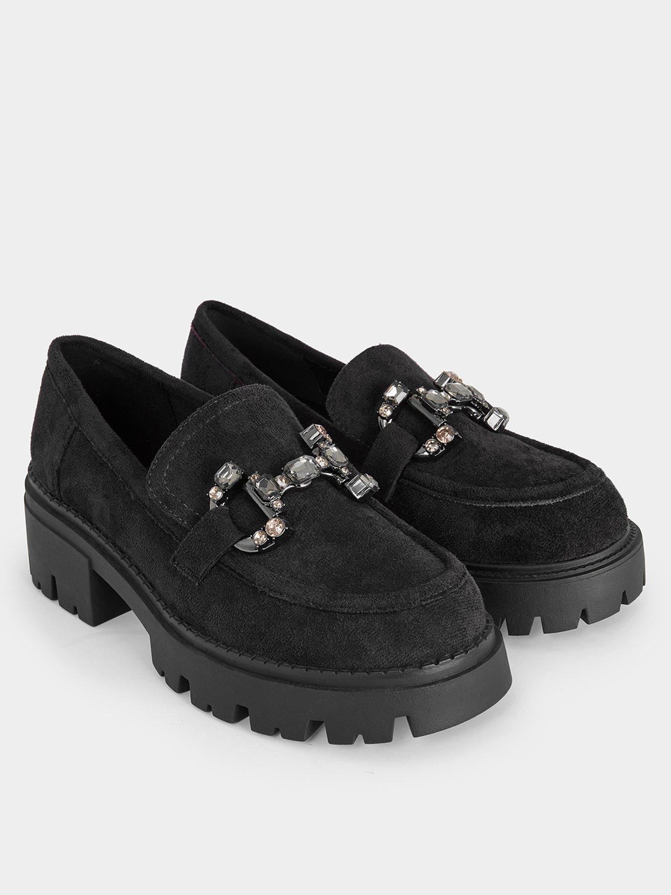  image of joe-browns-juliet-buckle-chunky-loafers-black