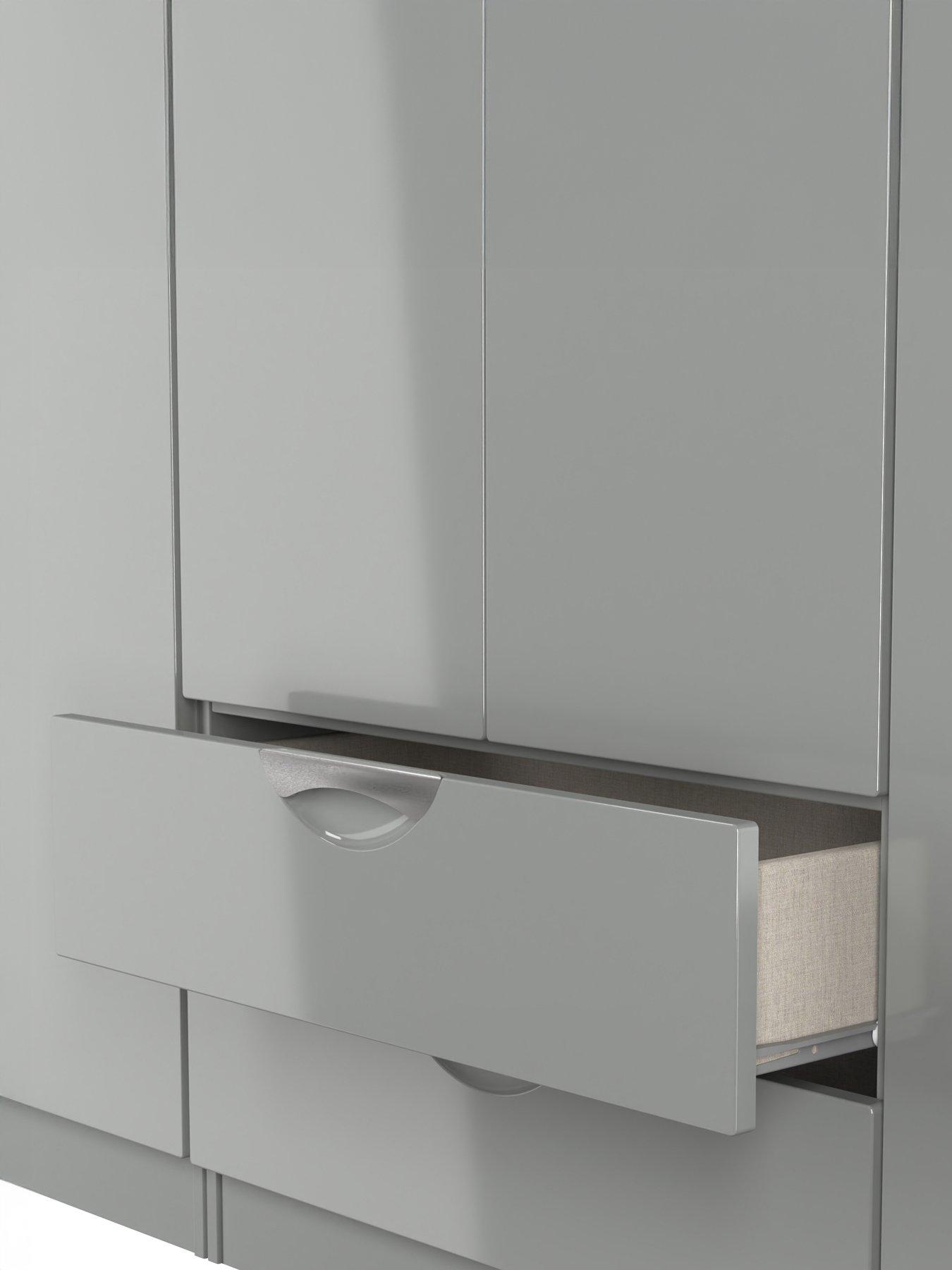 Image 6 of 7 of SWIFT Alva 6 Door 2 Drawer Double Mirror Wardrobe - Ready Assembled