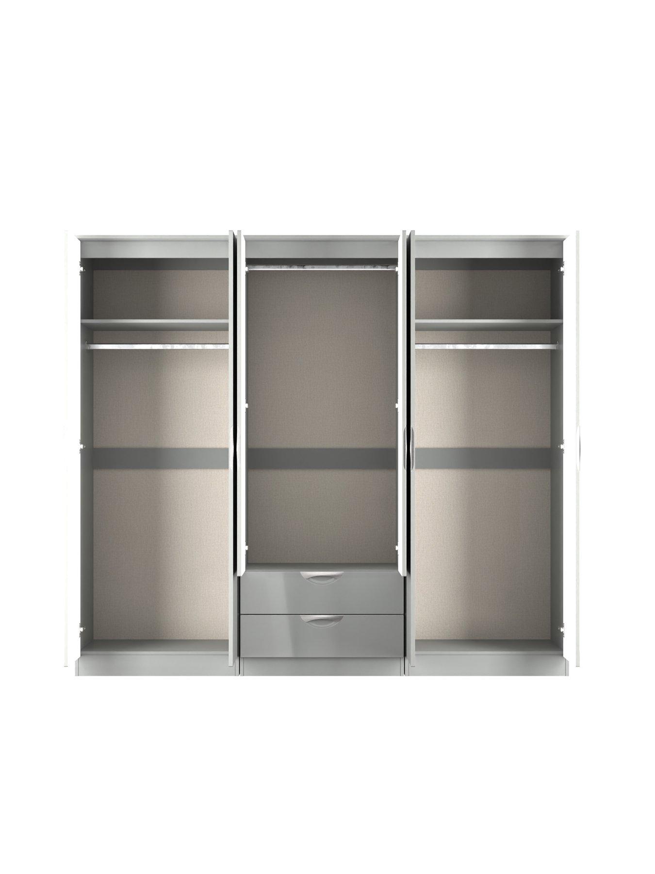 Image 7 of 7 of SWIFT Alva 6 Door 2 Drawer Double Mirror Wardrobe - Ready Assembled