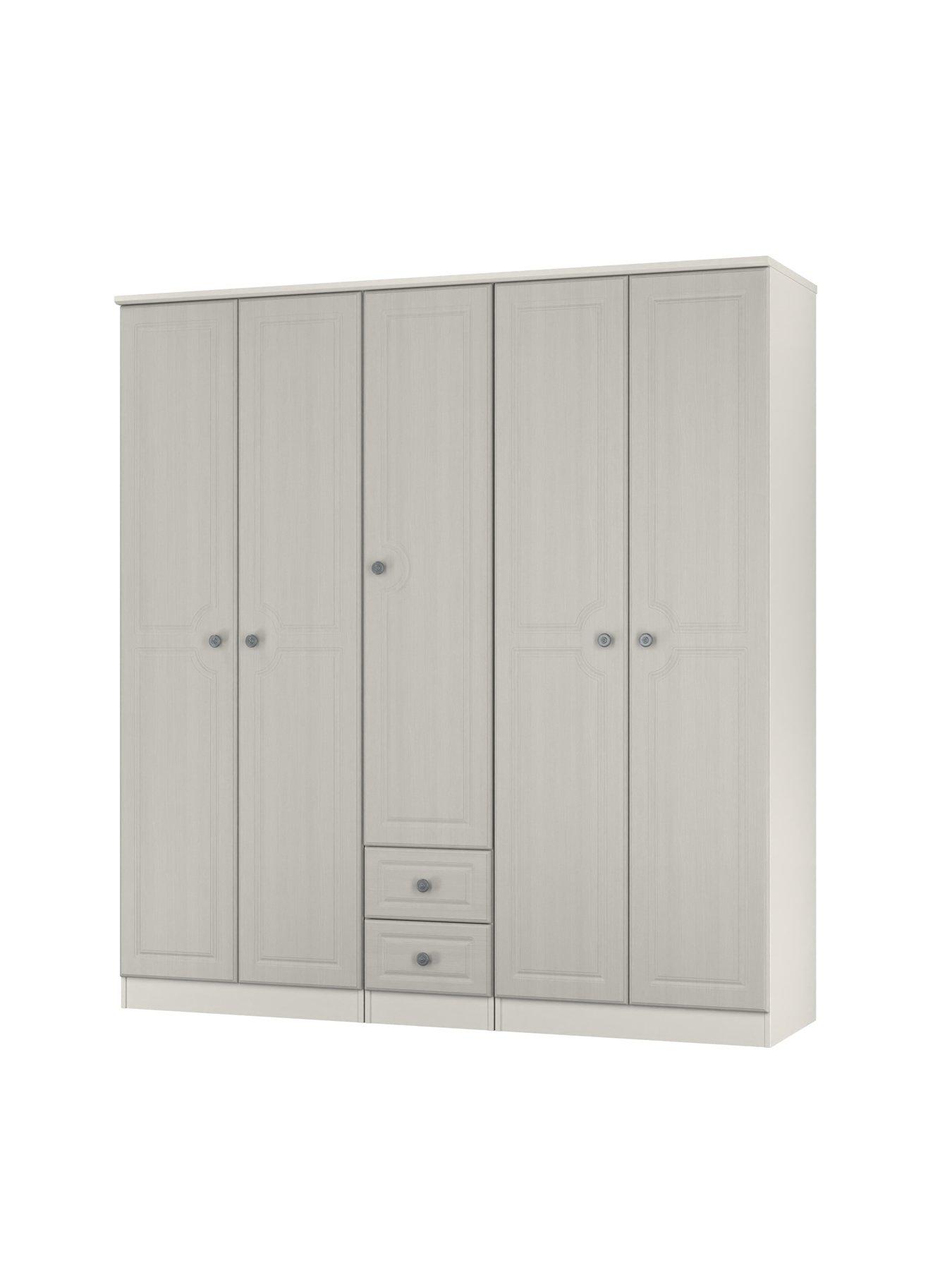Image 3 of 7 of SWIFT Cambridge 5 Door 2 Drawer Mirror Wardrobe - Ready Assembled