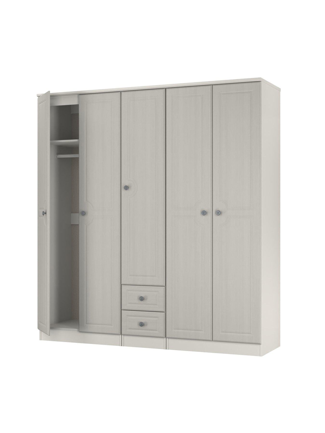 Image 4 of 7 of SWIFT Cambridge 5 Door 2 Drawer Mirror Wardrobe - Ready Assembled